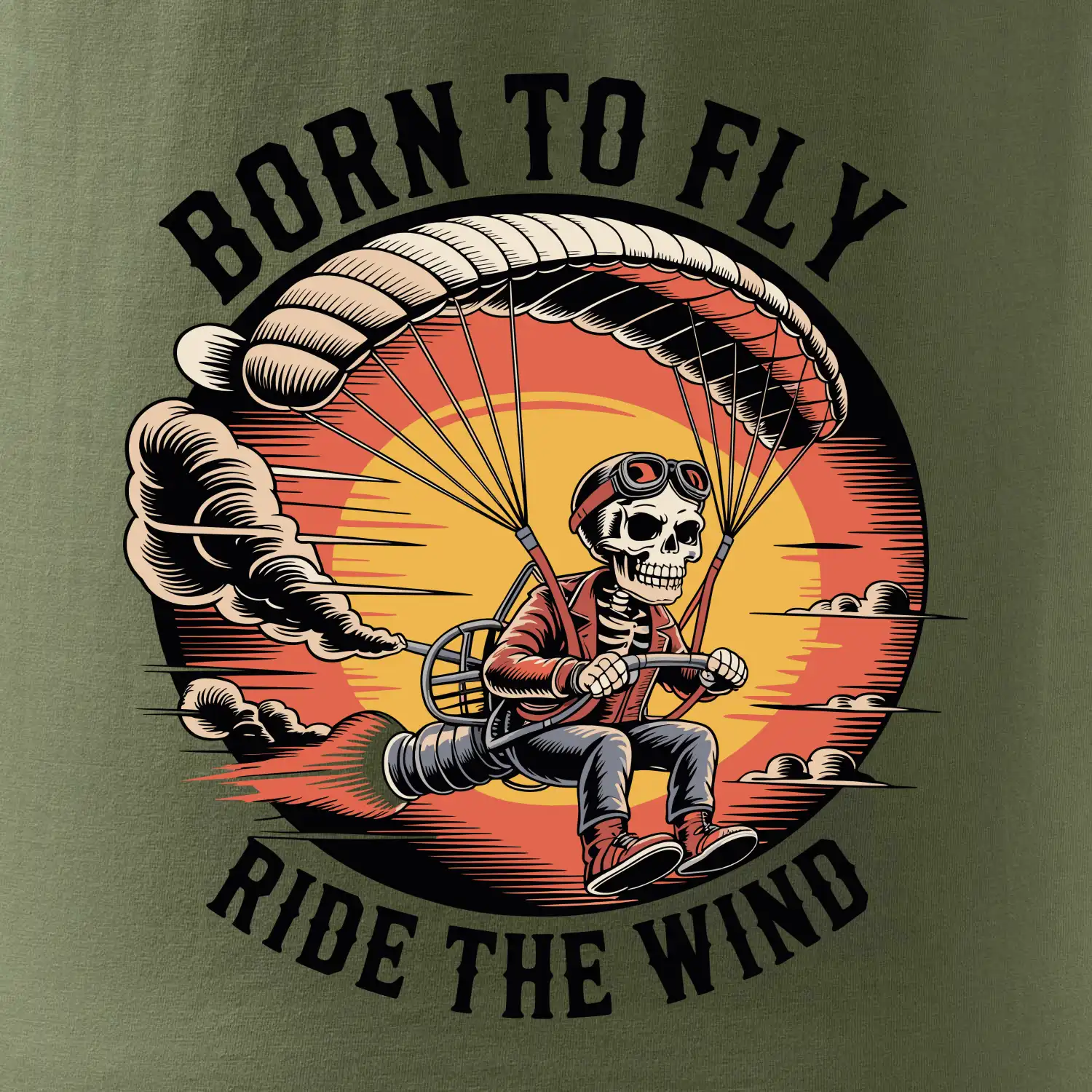 Paraglide BORN TO FLY RIDE THE WIN