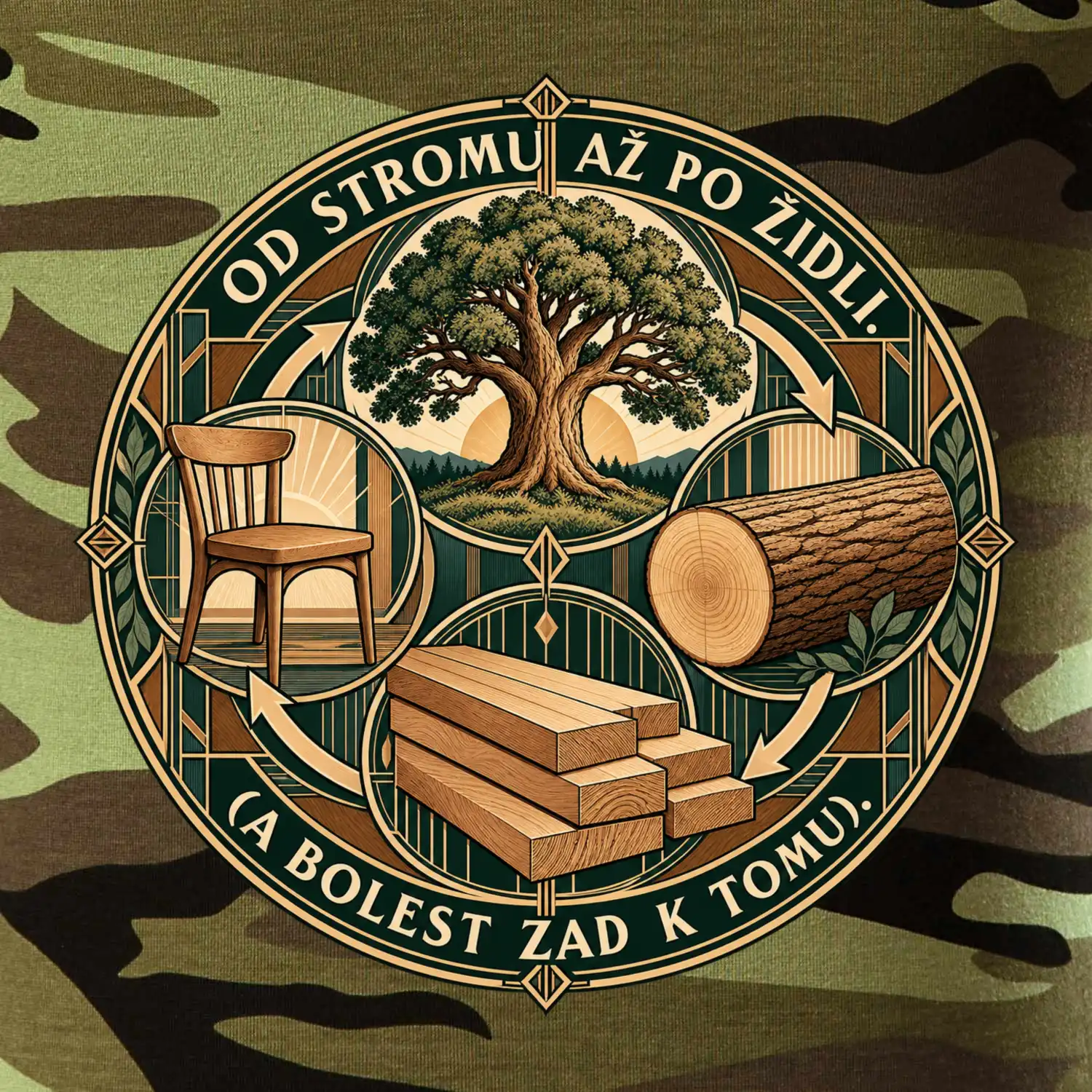Od stromu až po dřevěnou židli