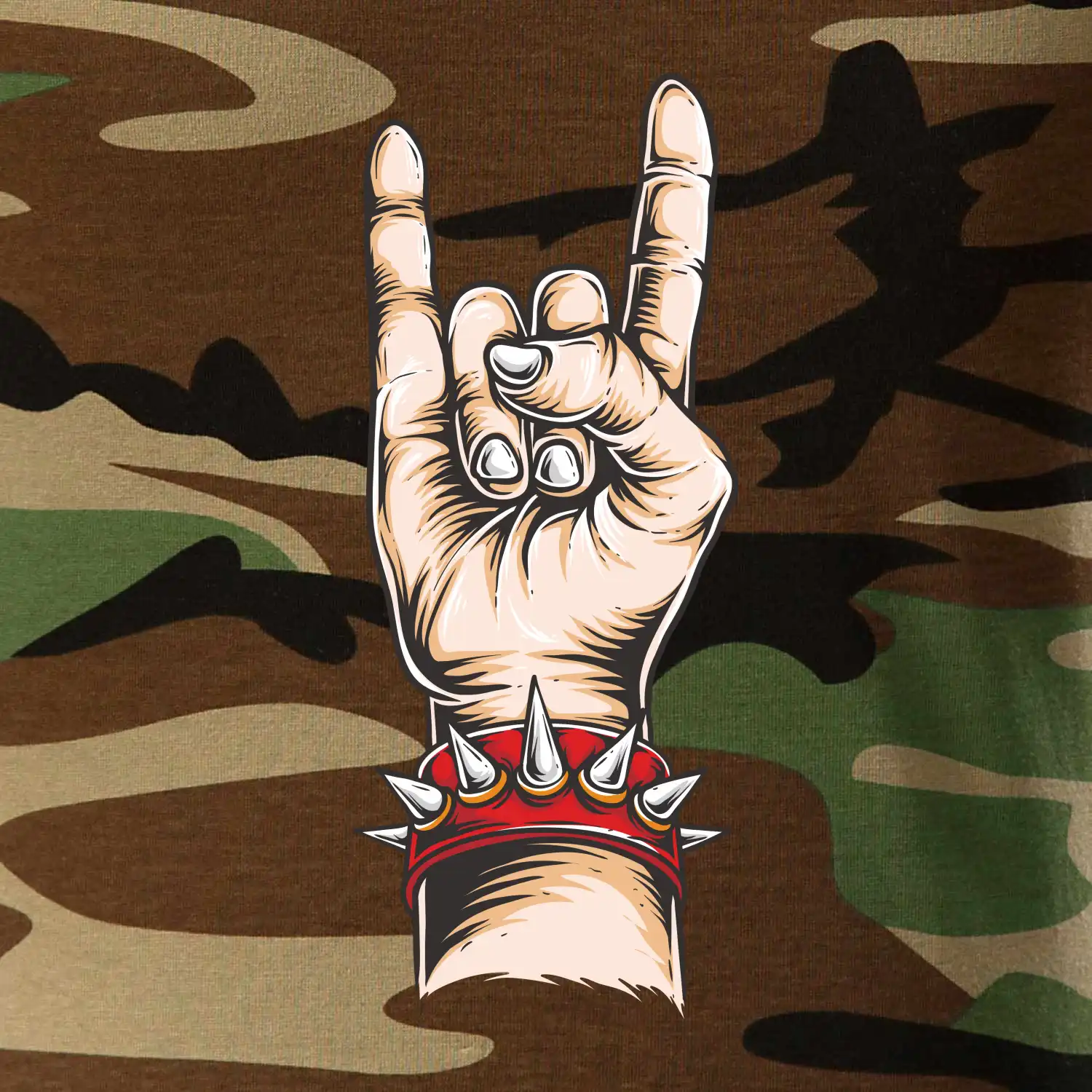 Rocková ruka s náramkem