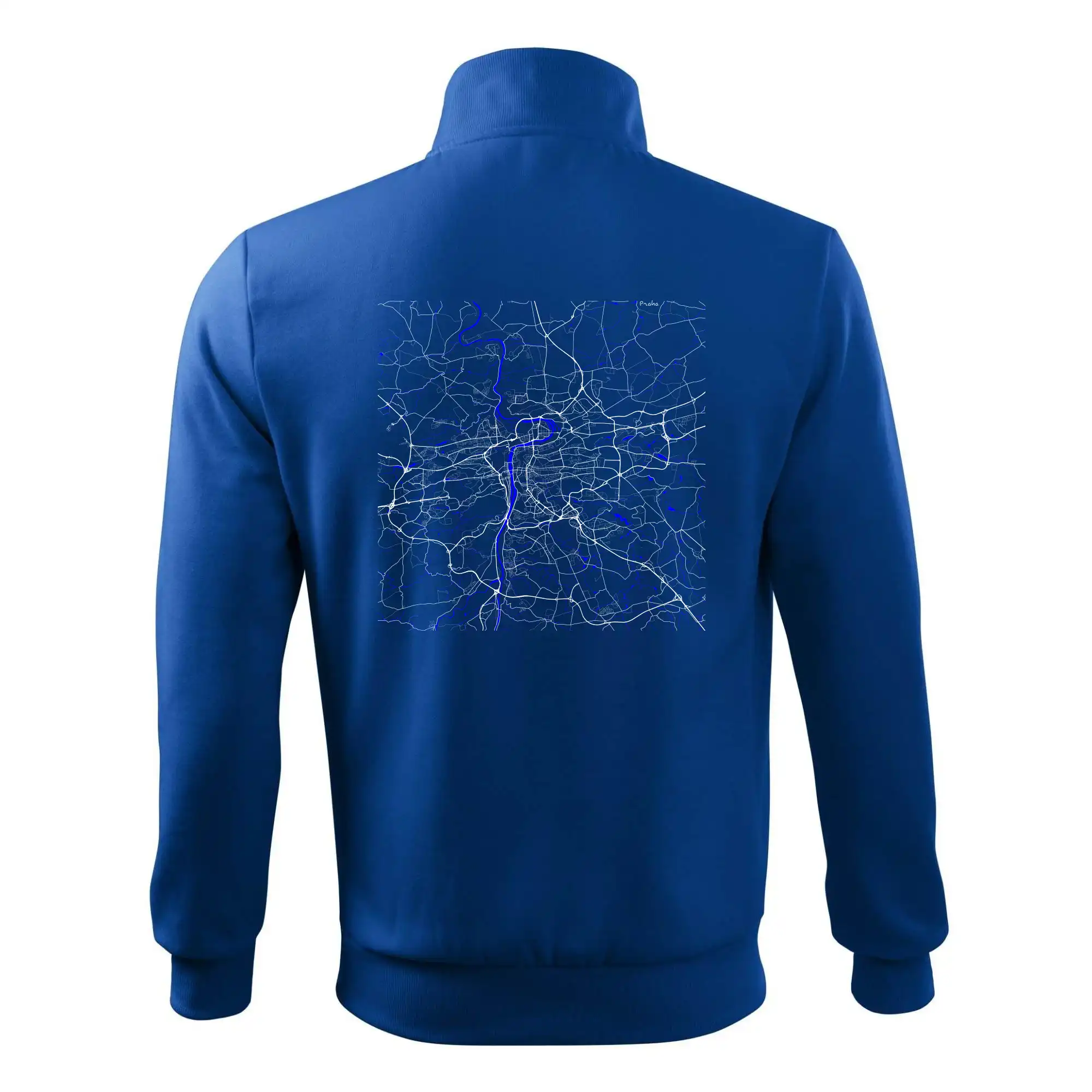 Praha - Mapa s vodními toky