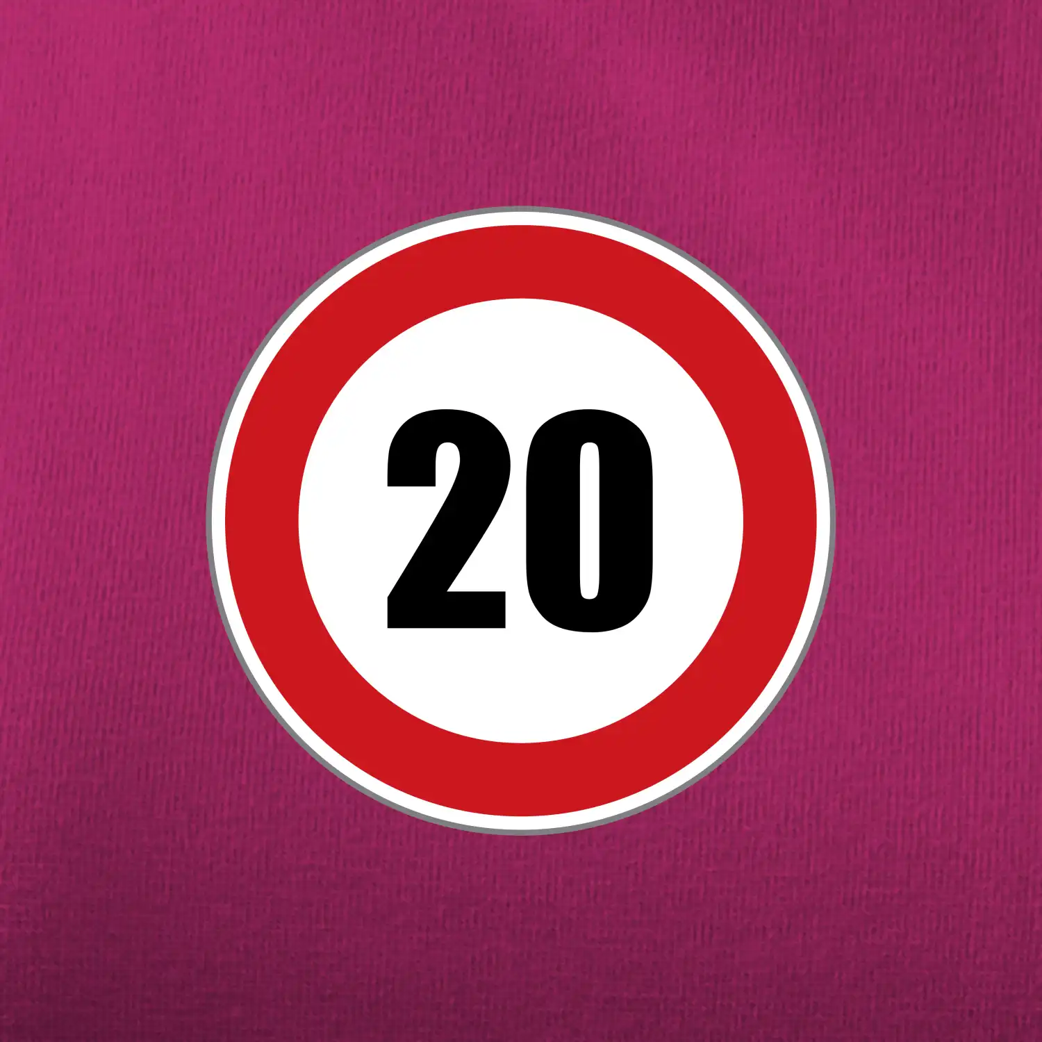 Dopravní značka - omezení rychlosti 20
