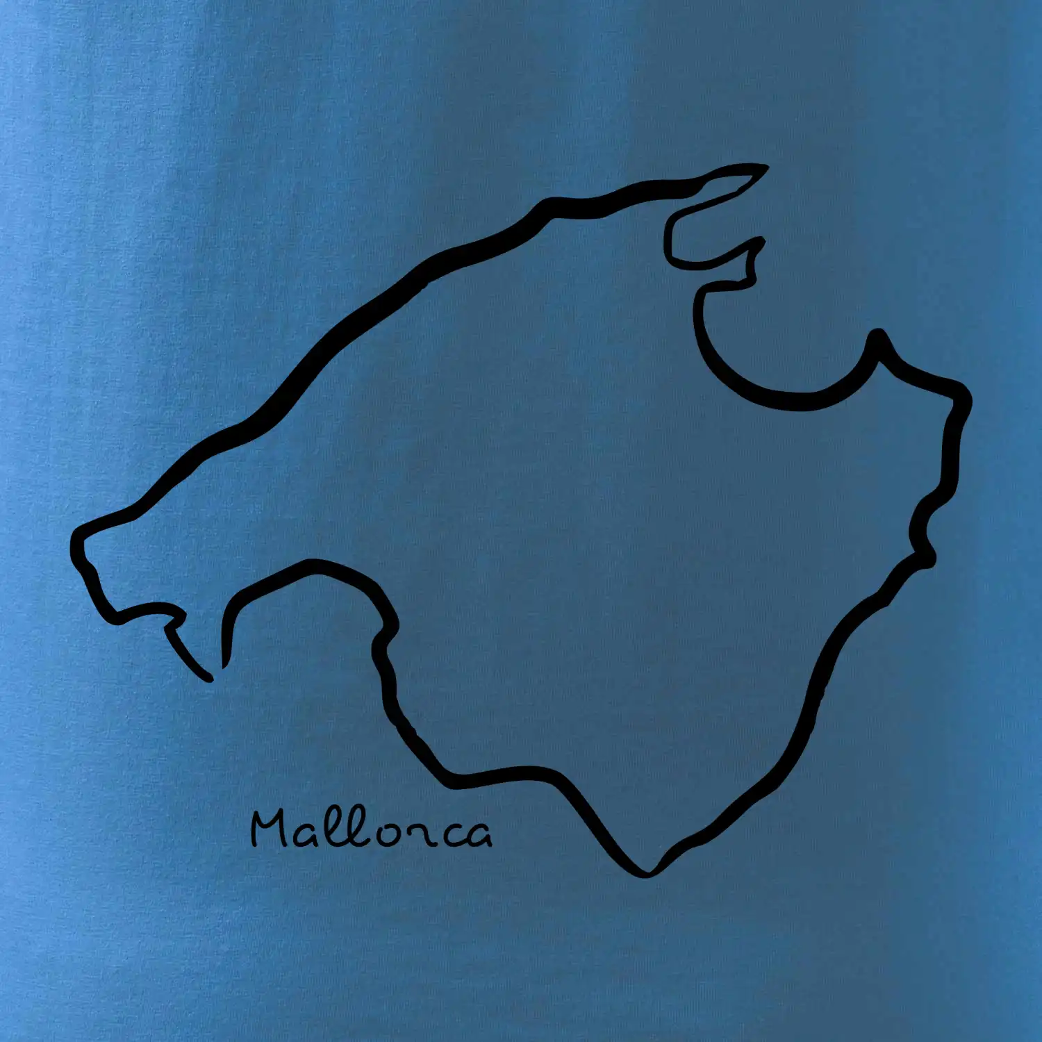 Mallorca - obrys ostrova