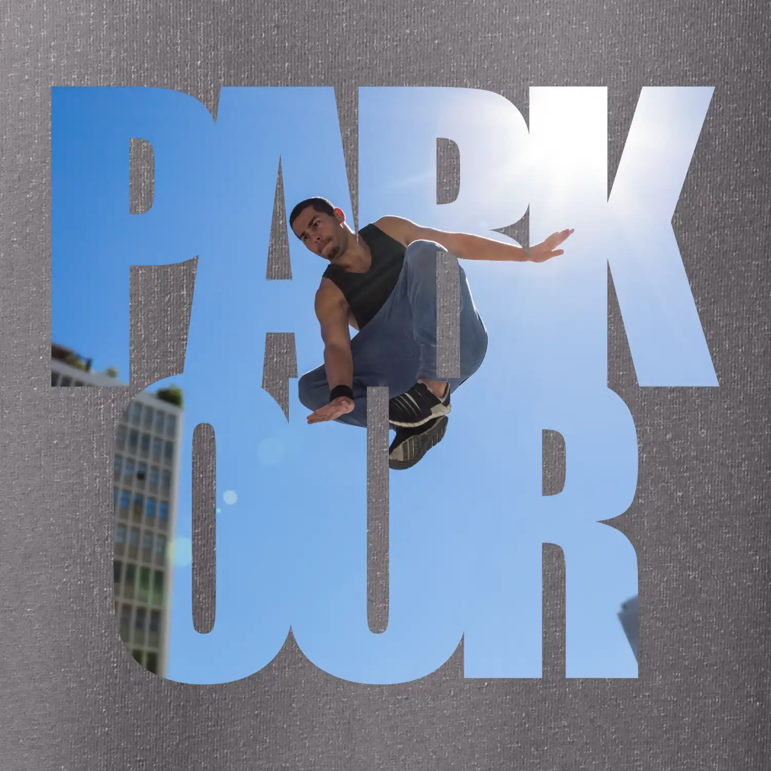 Parkour nápis nebe