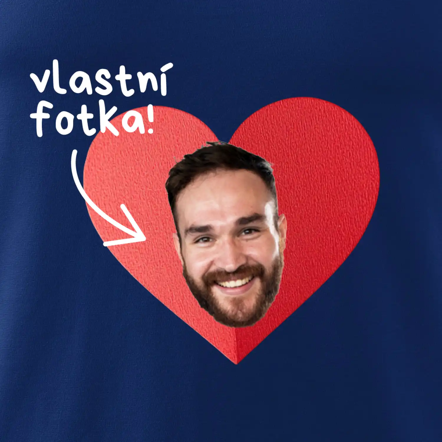 Vlastní fotka v srdci