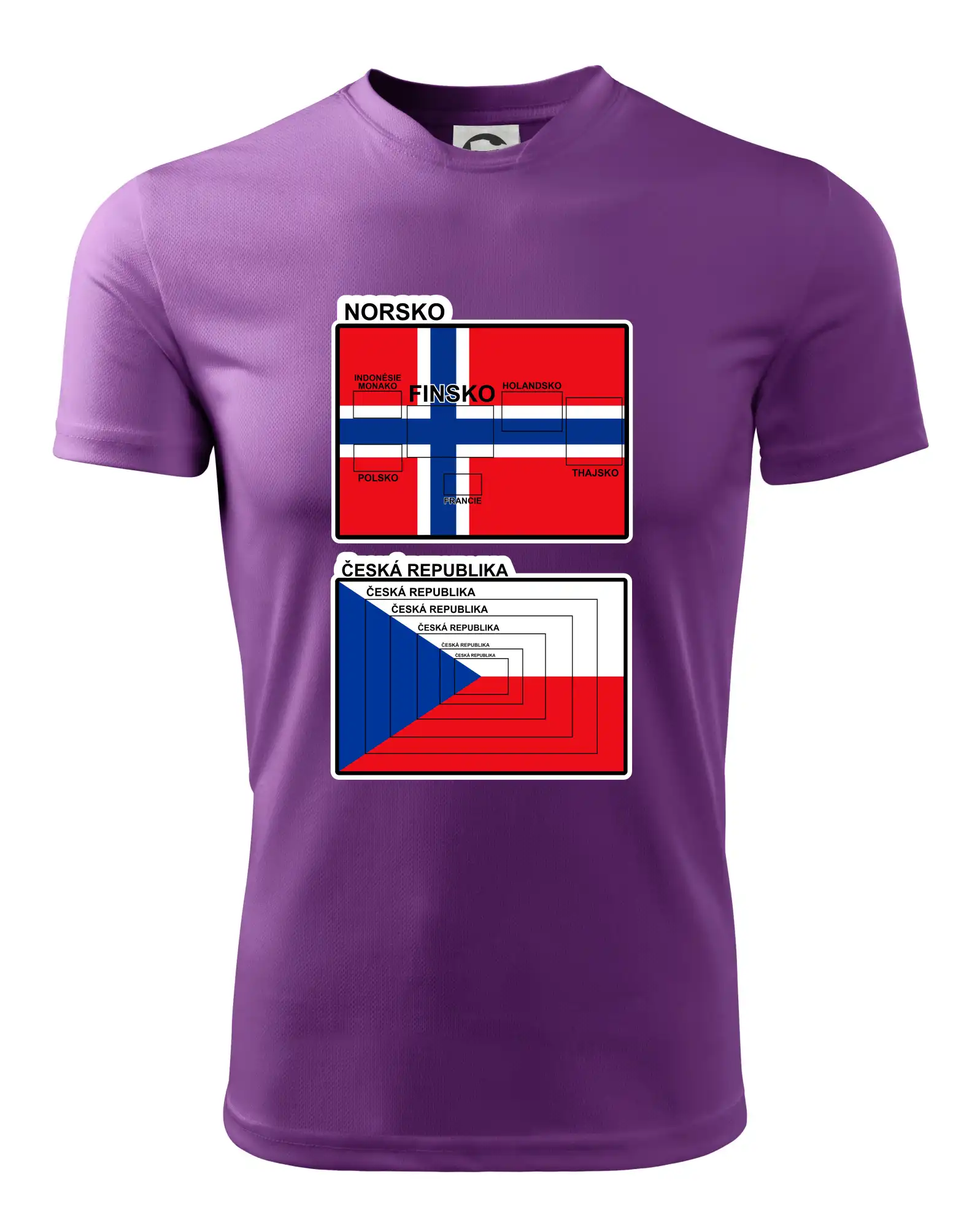Norská a česká vlajka