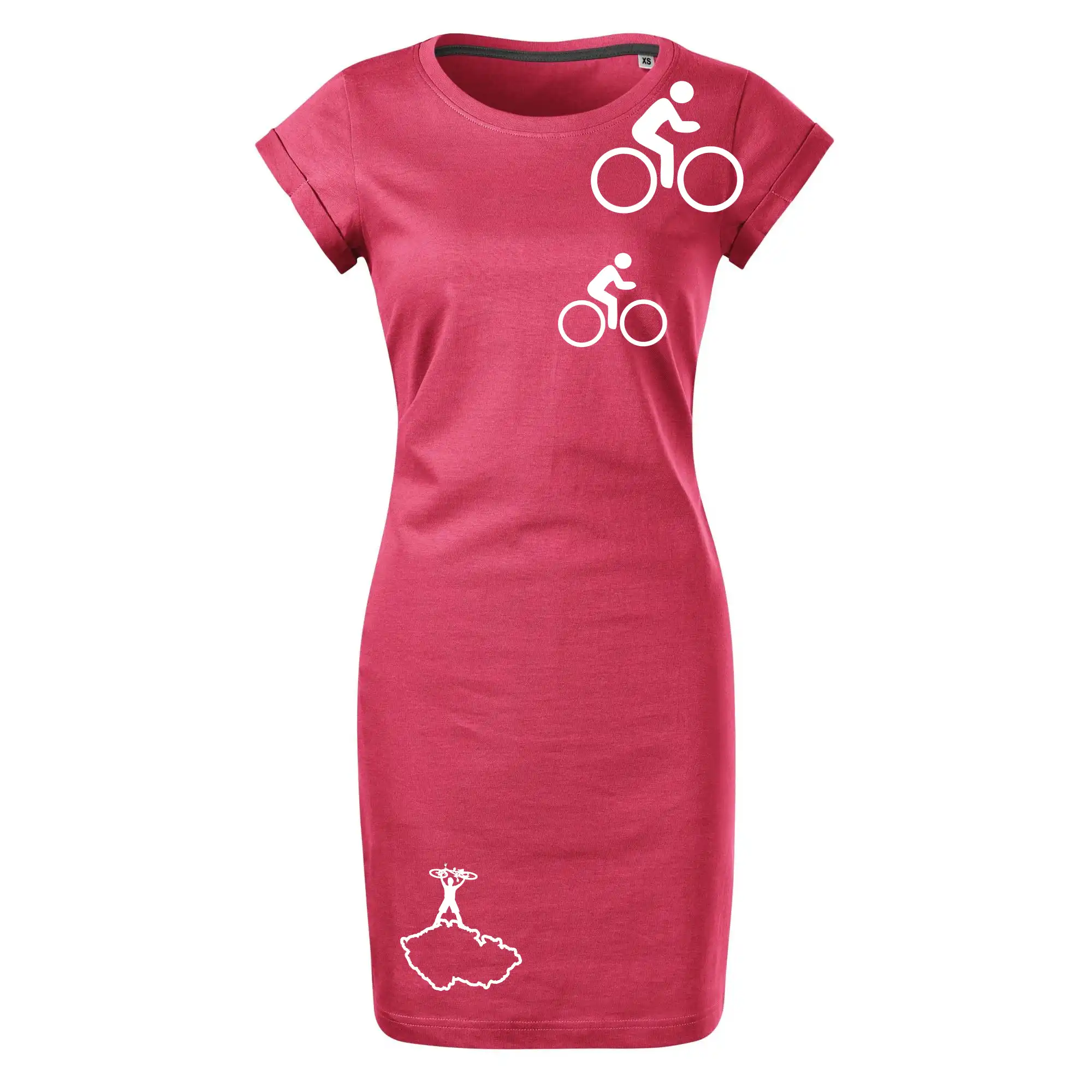 Mapa ČR + kolo na prsu