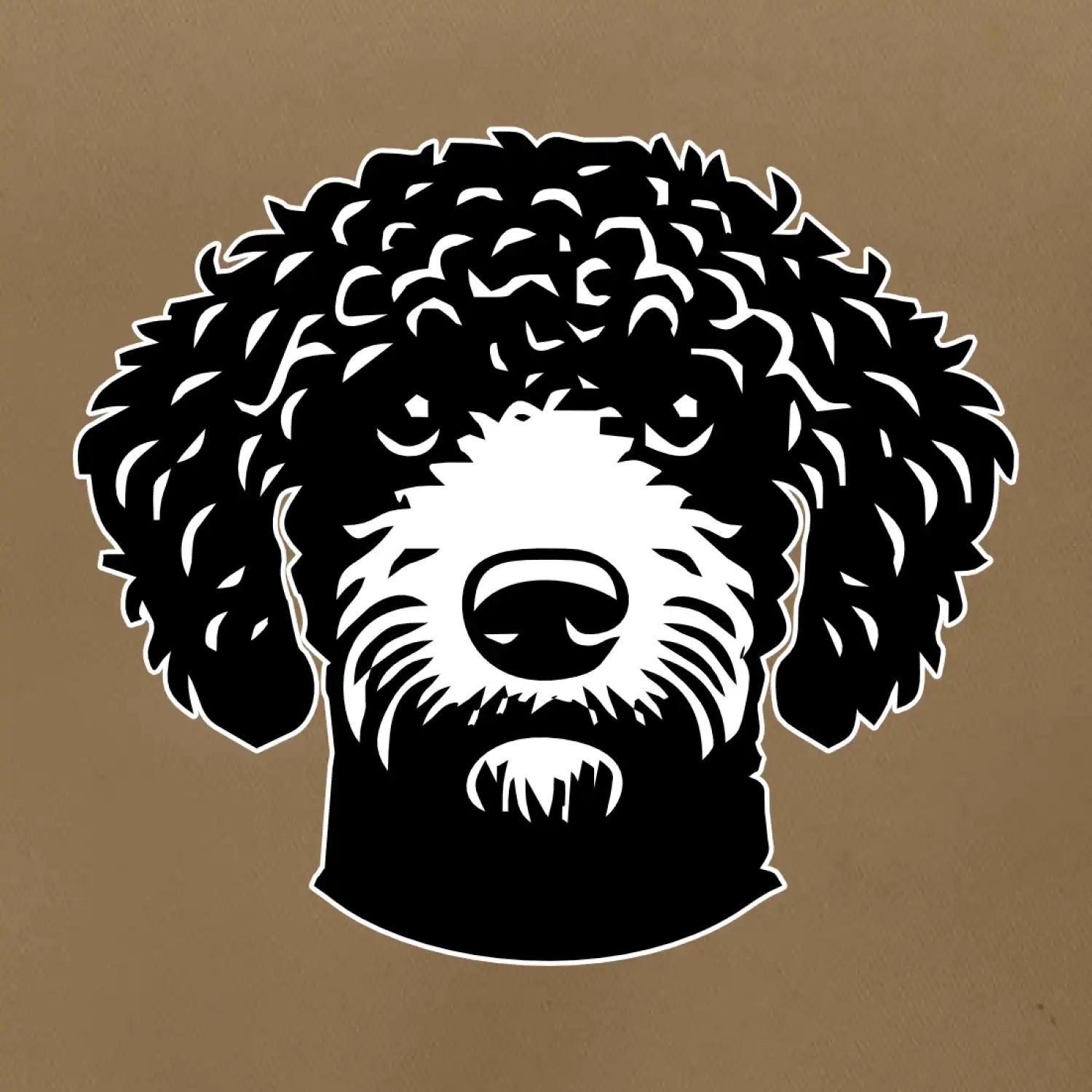 Lagotto romagnolo hlava na prsu