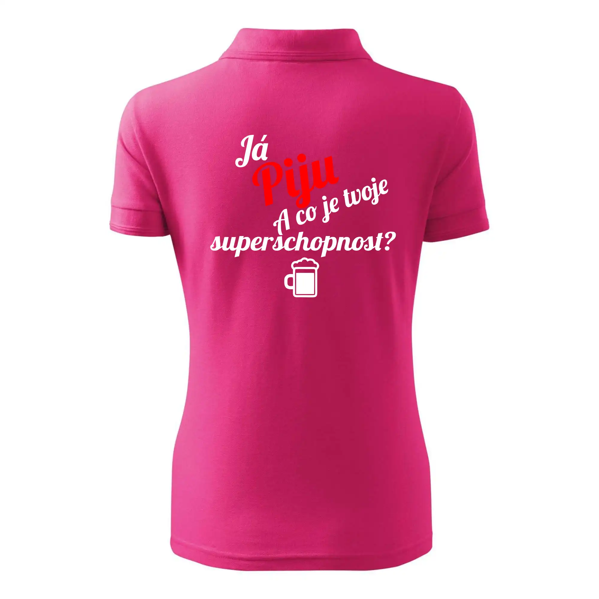 Já piju - tvoje superschopnost? šikmý nápis