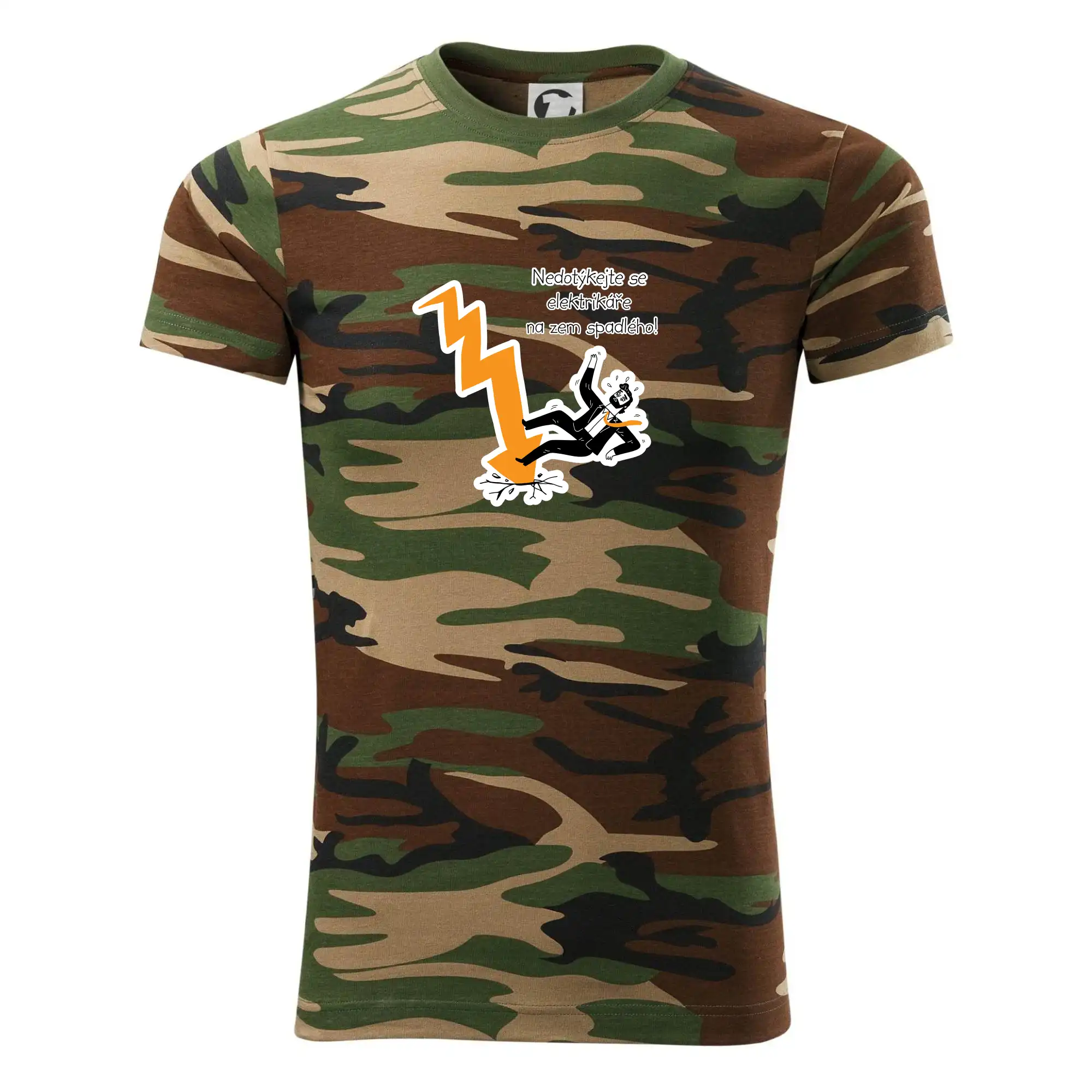 Nedotýkejte se elektrikáře na zem spadlého