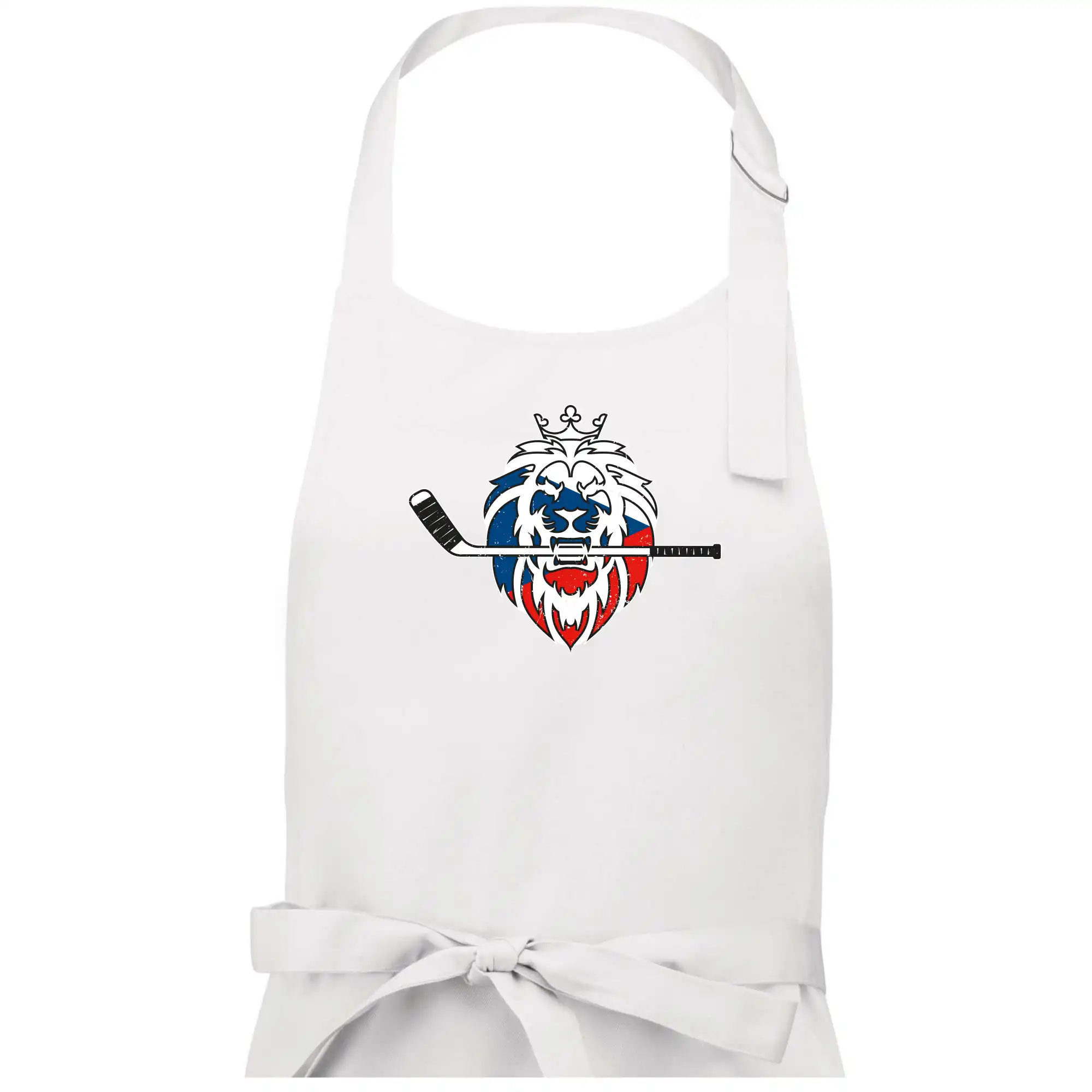 Lev s hokejkou v tlamě - Česká vlajka