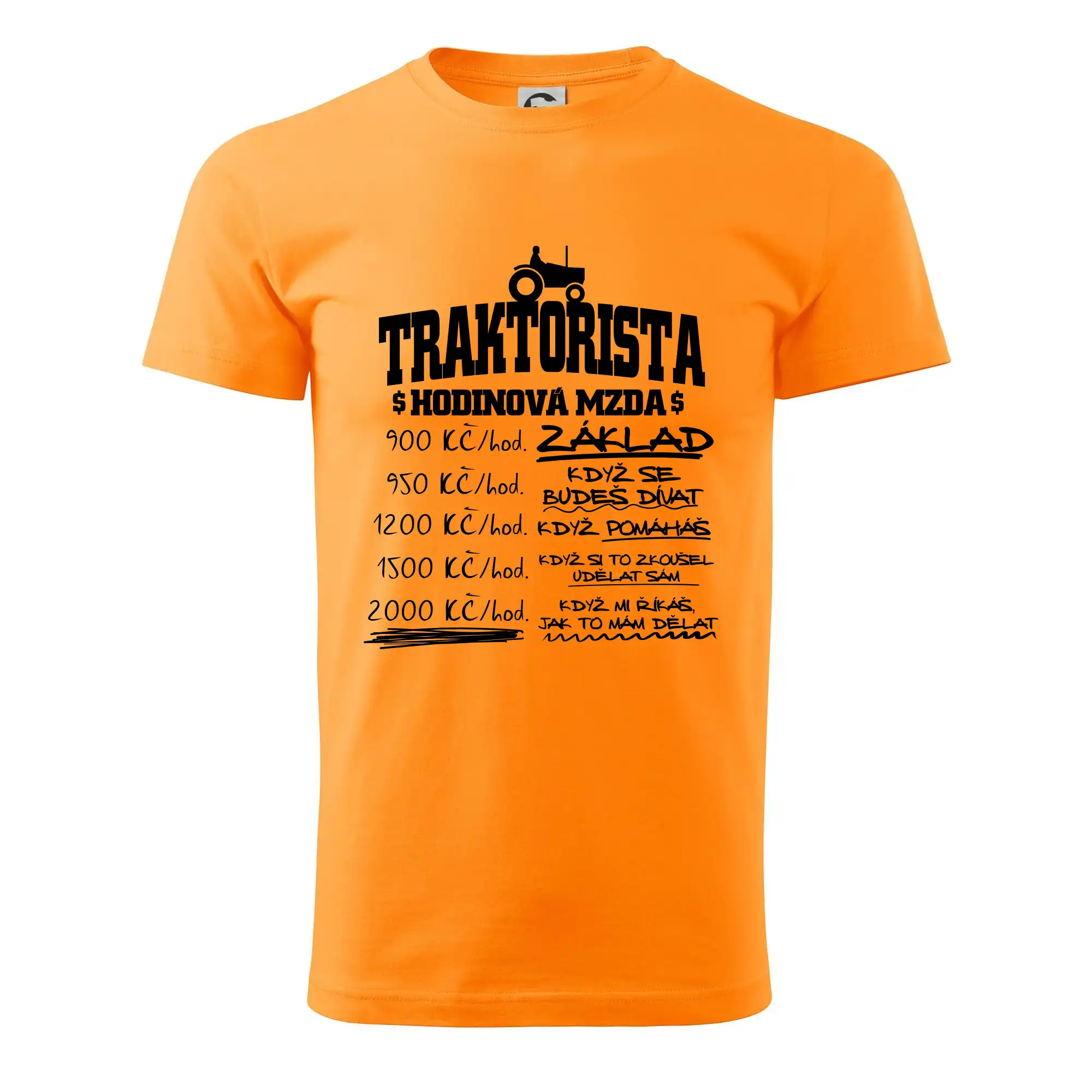 Traktorista hodinová mzda