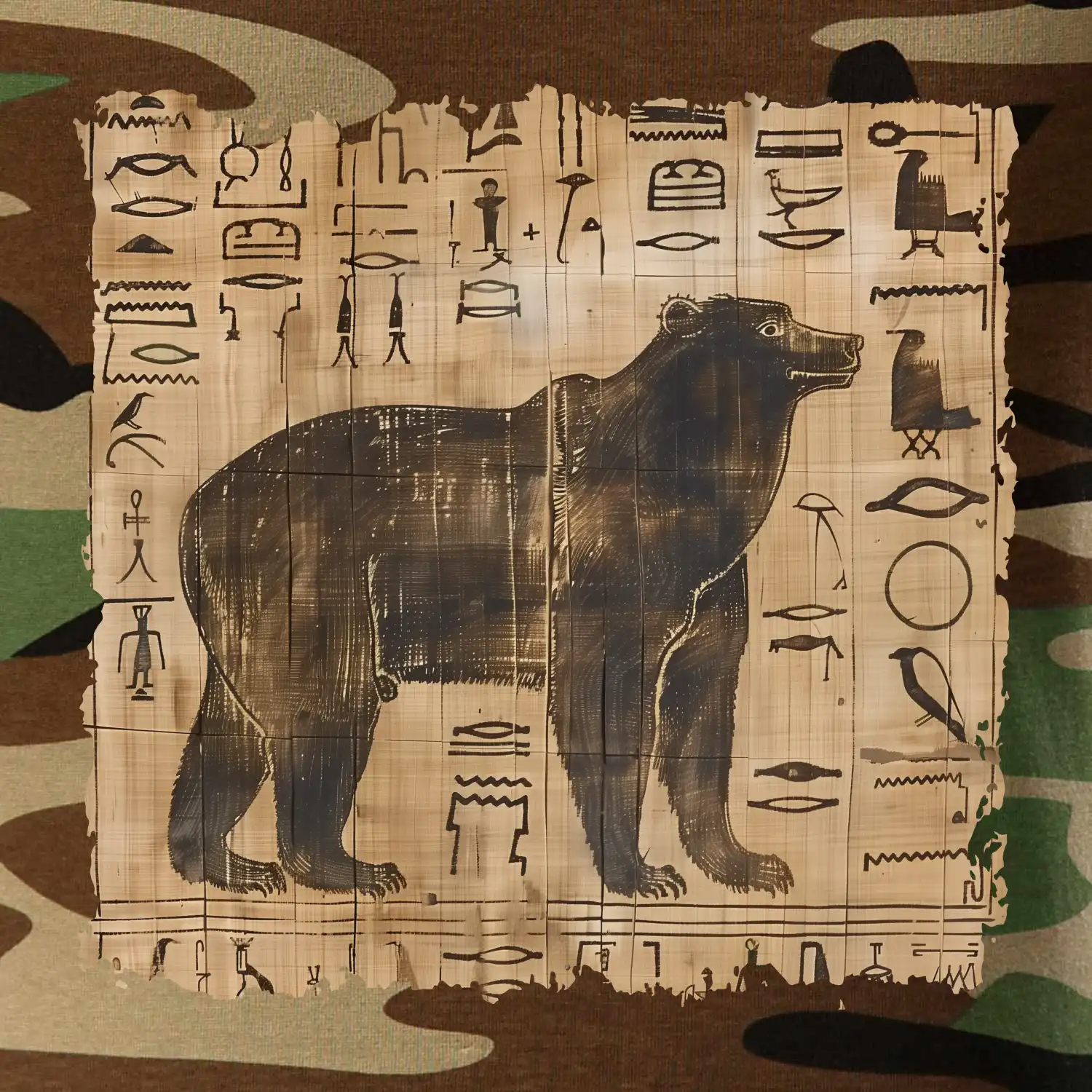 Egyptské hieroglyfy medvěd