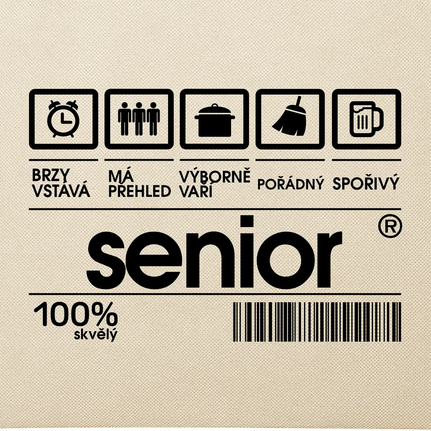 Čárový kód senior