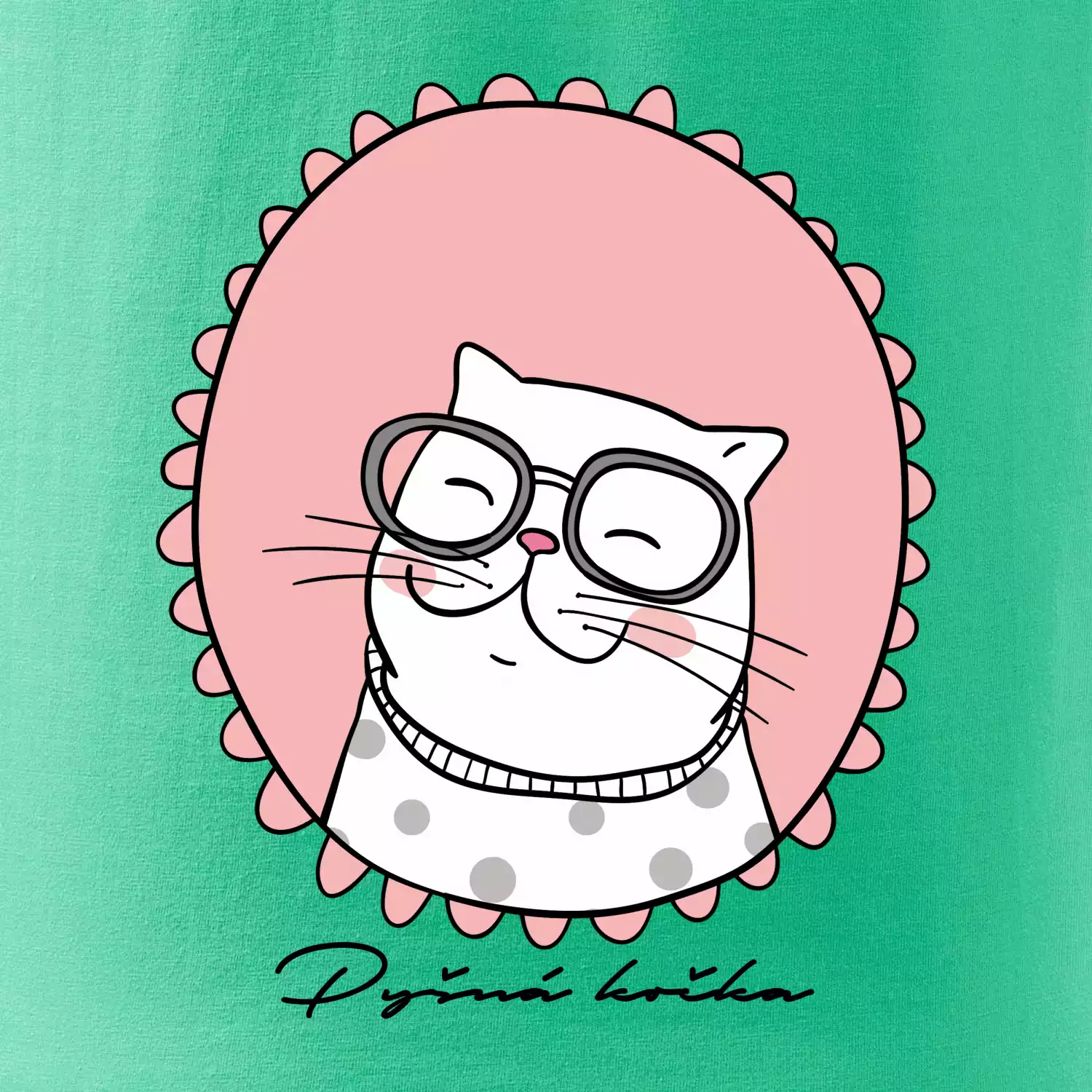 Pyšná kočka růžová