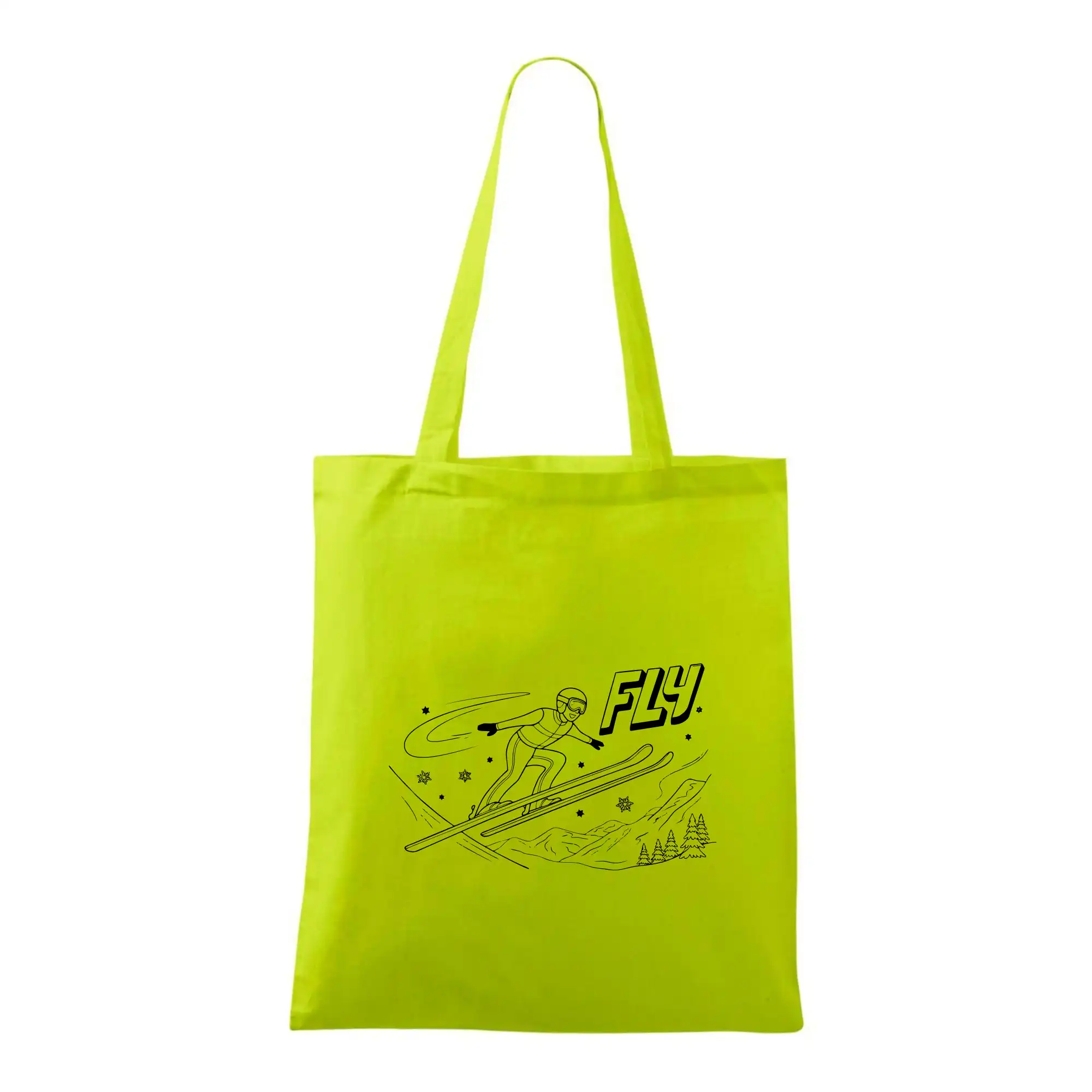 Skokan na lyžích černý obrázek FLY