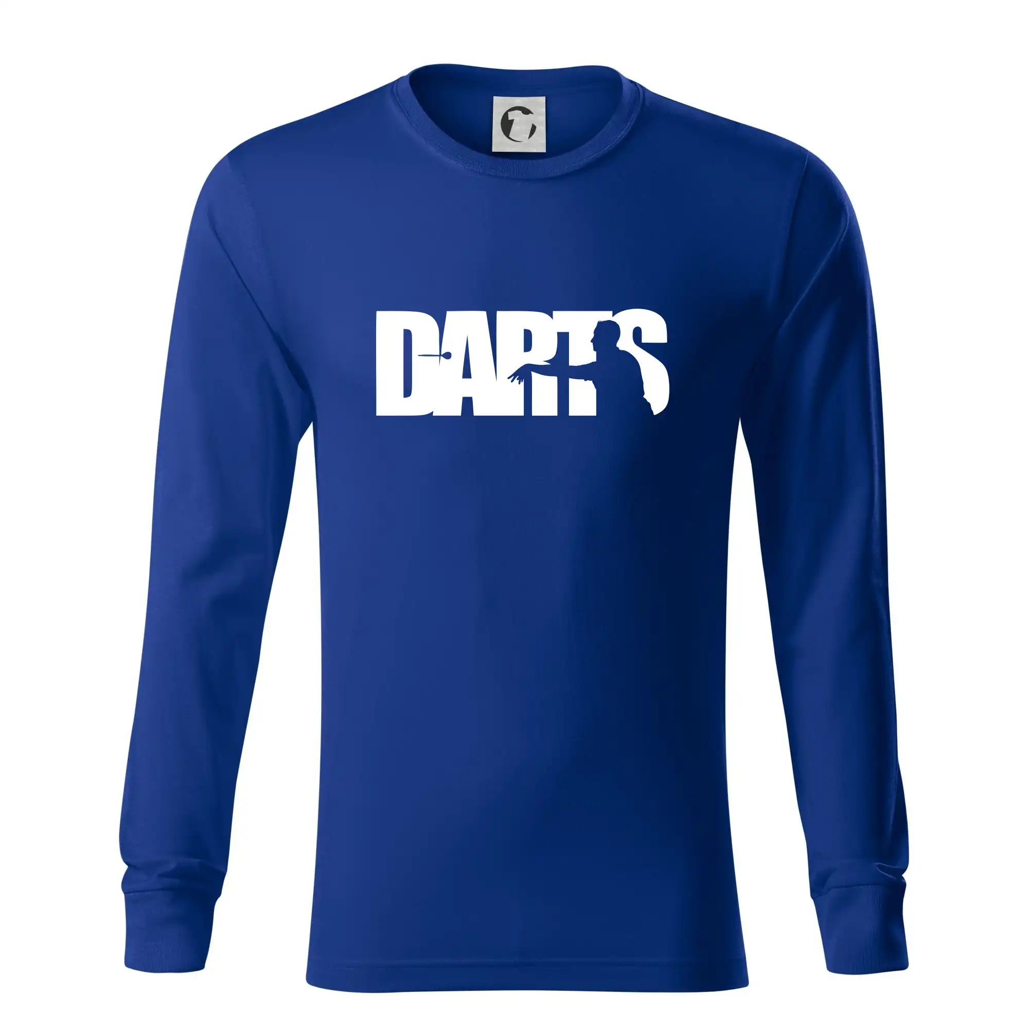 Darts - nápis se šipkařem