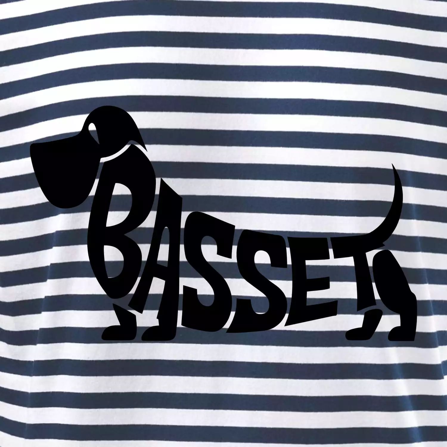 Basset nápis v těle