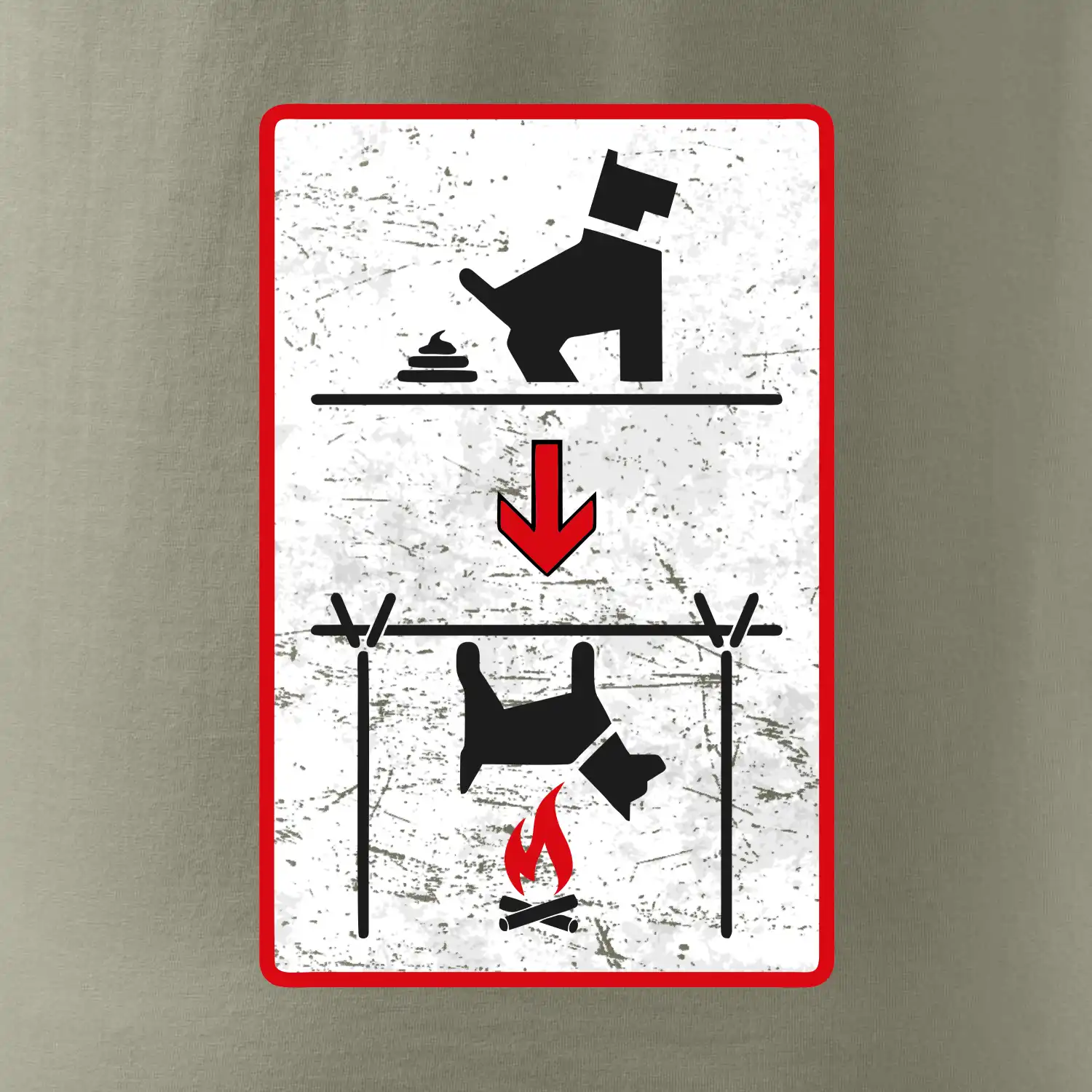 Tričko pro odpůrce sraní na chodníku