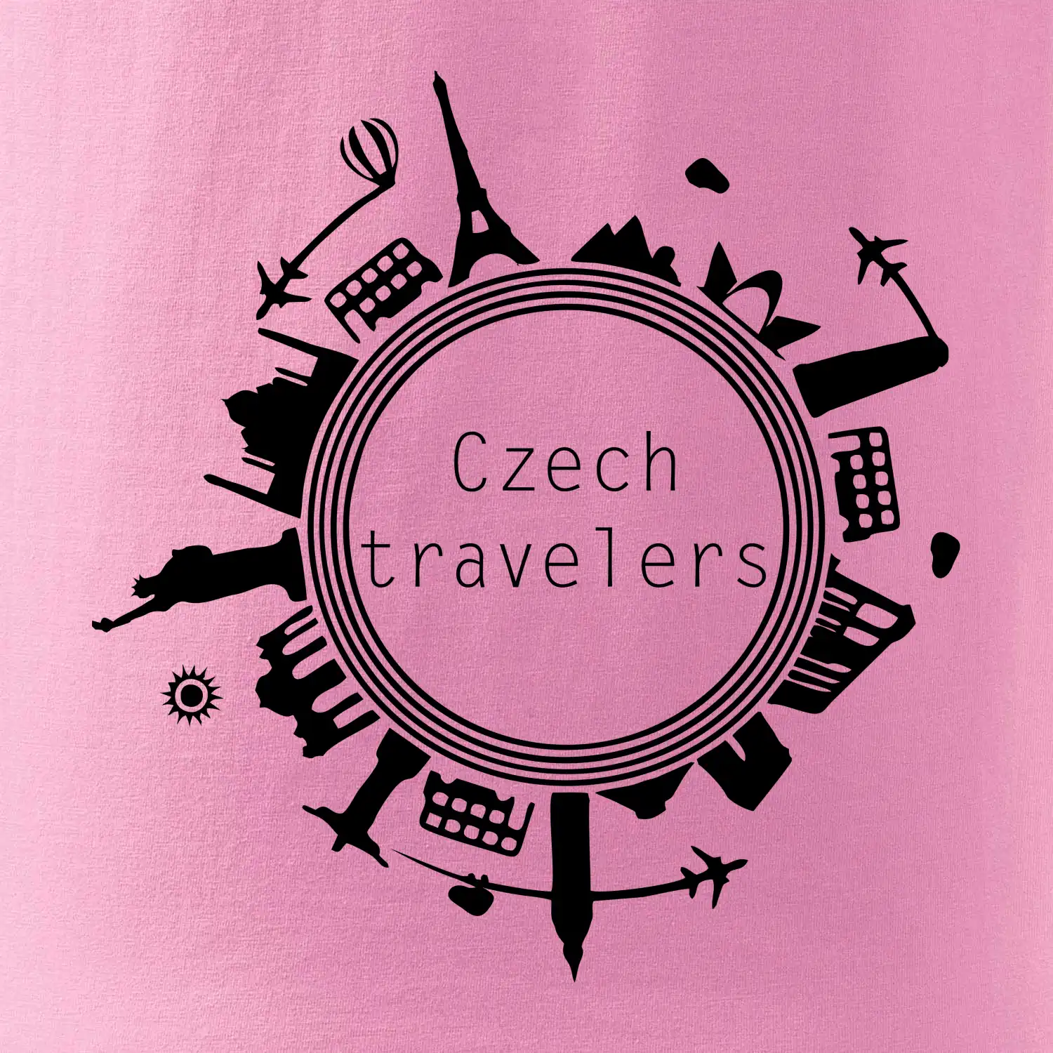 Czech Travelers jednobarevný