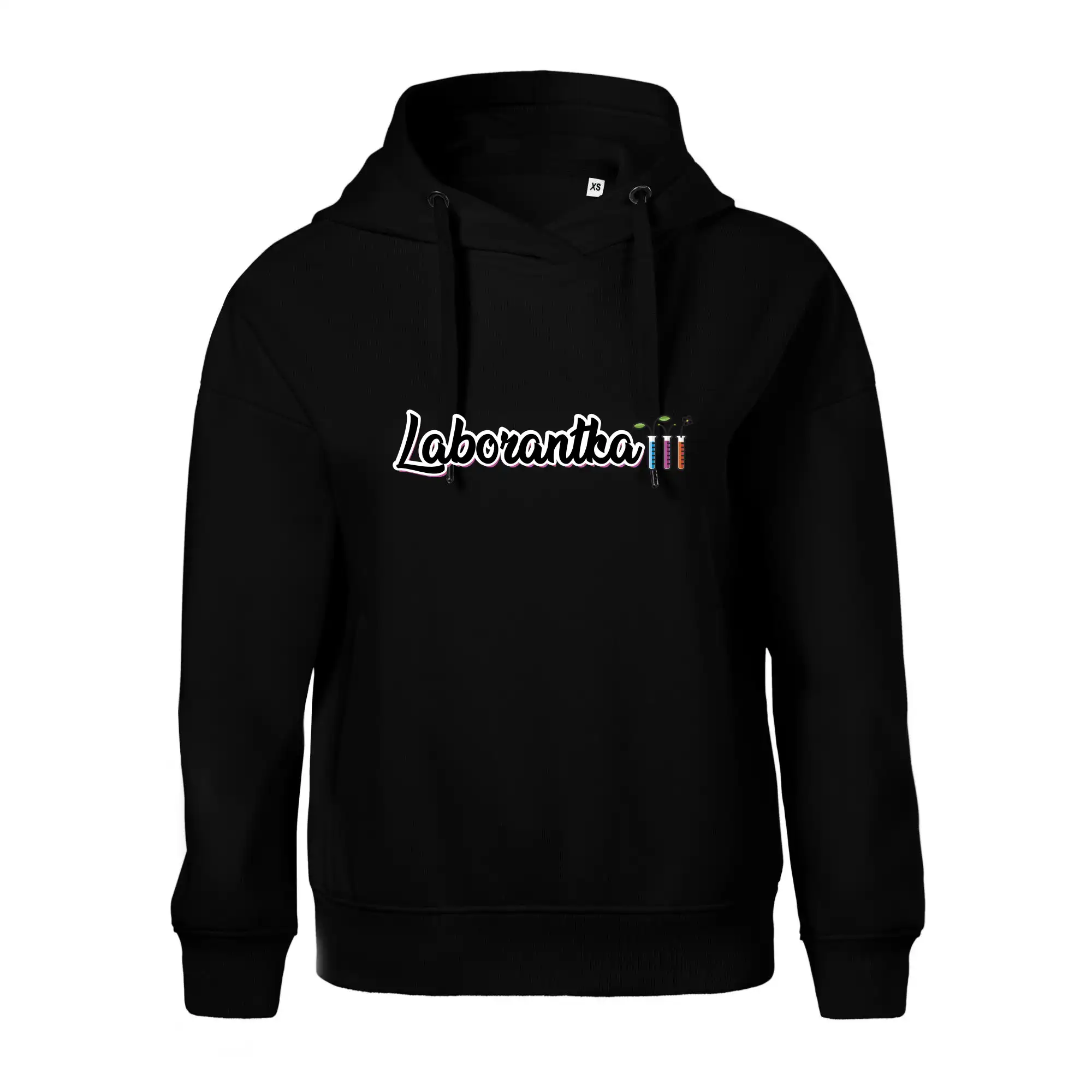 Laborantka a zkumavky