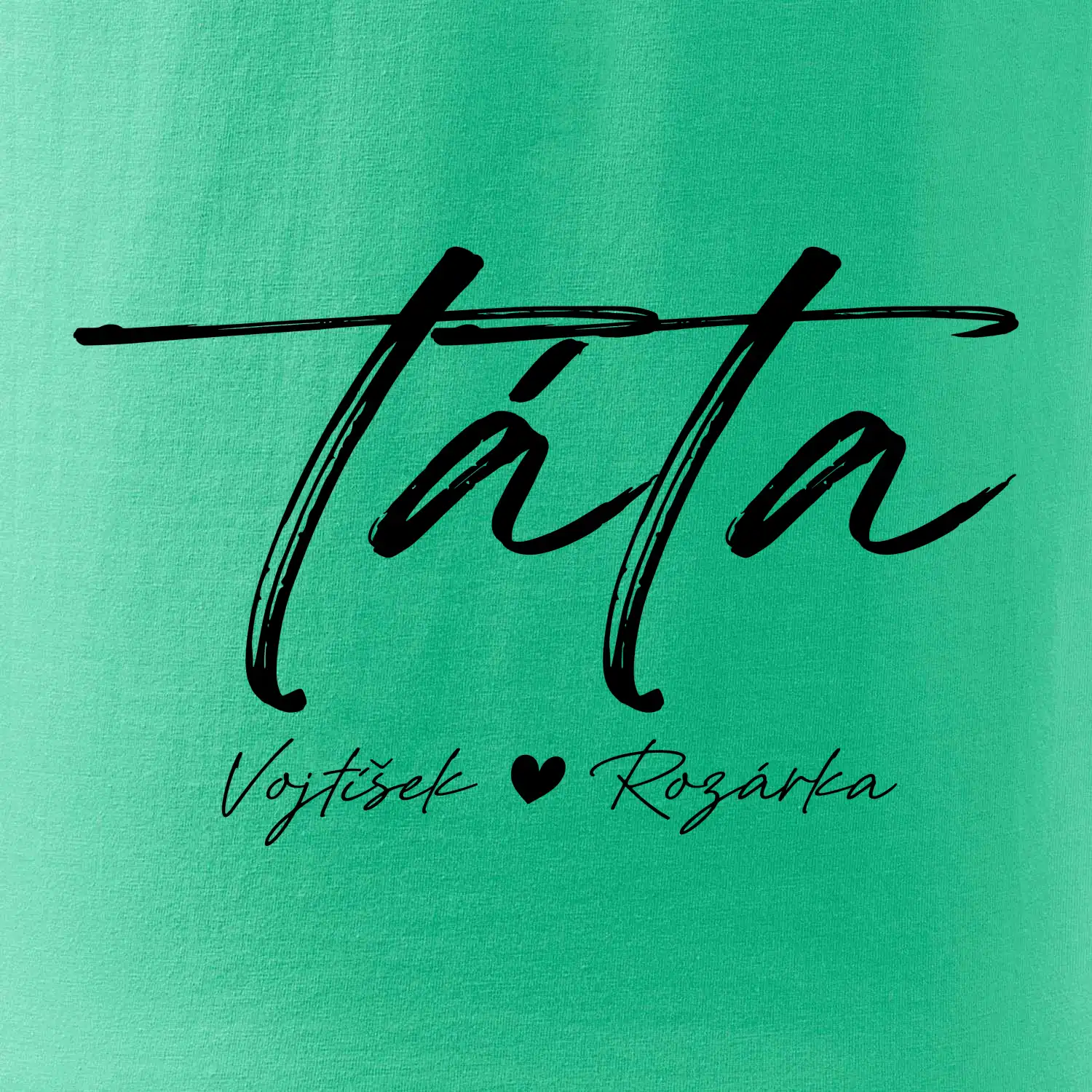 Triko táta psací se jmény dětí