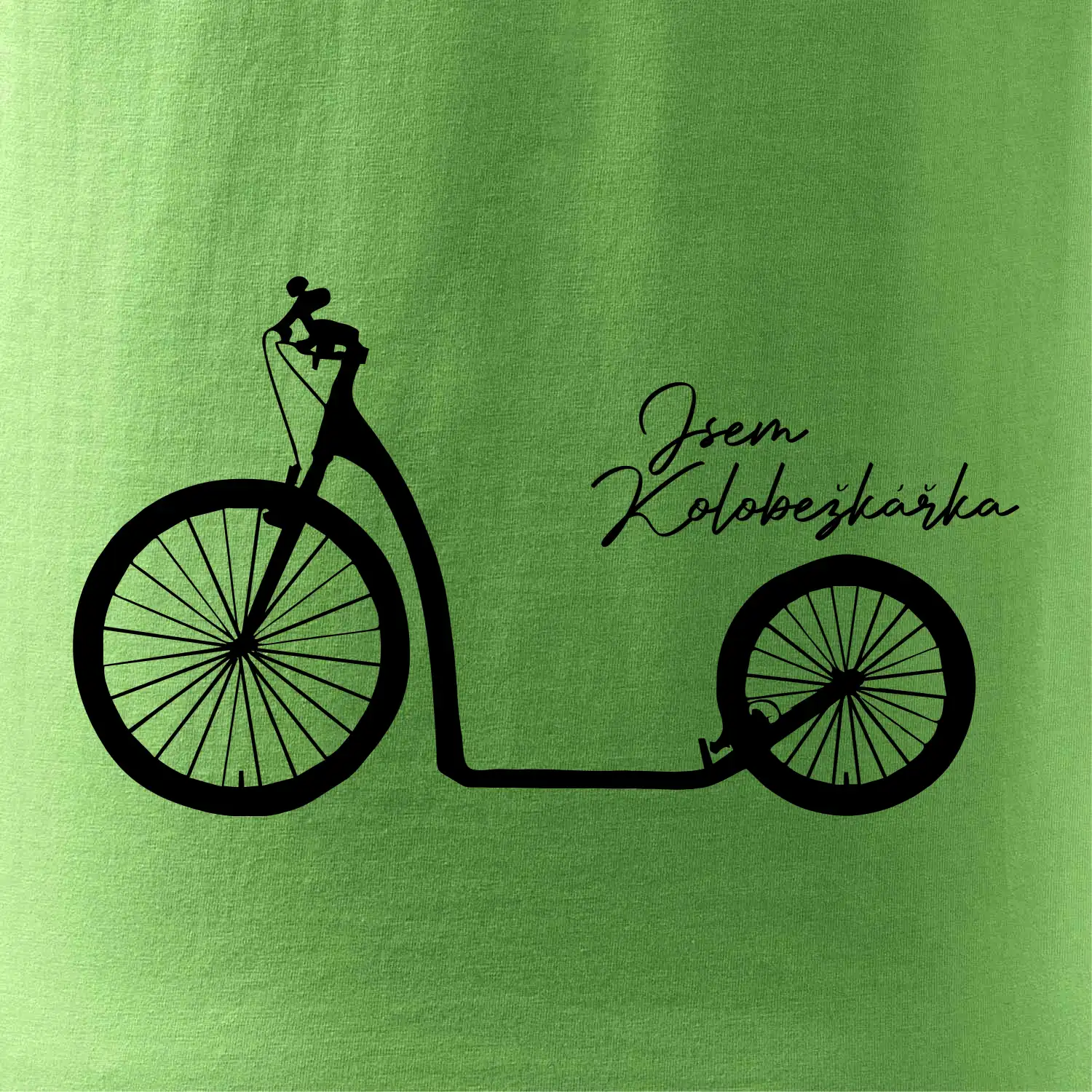 Jsem koloběžkářka velké a malé kolo