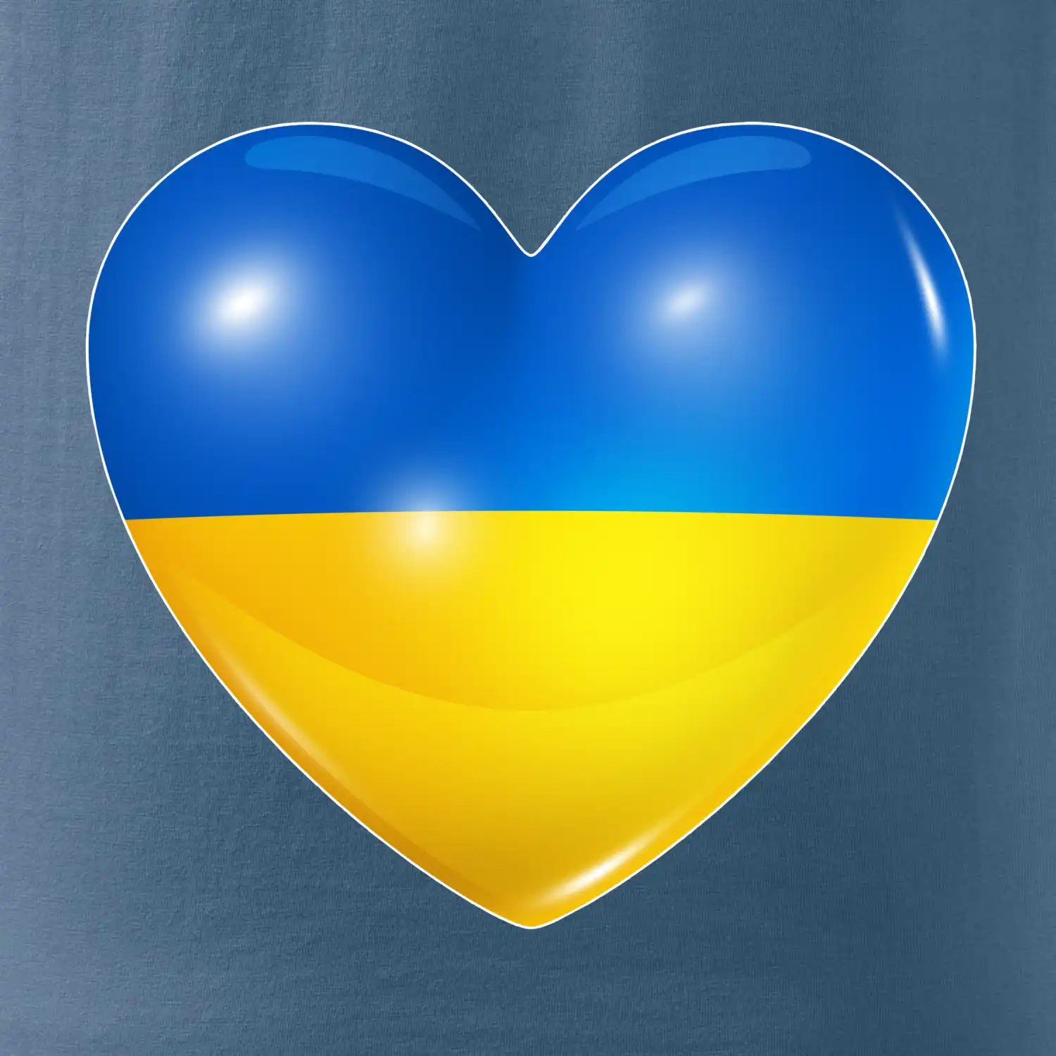 Ukrajina srdce vlajka