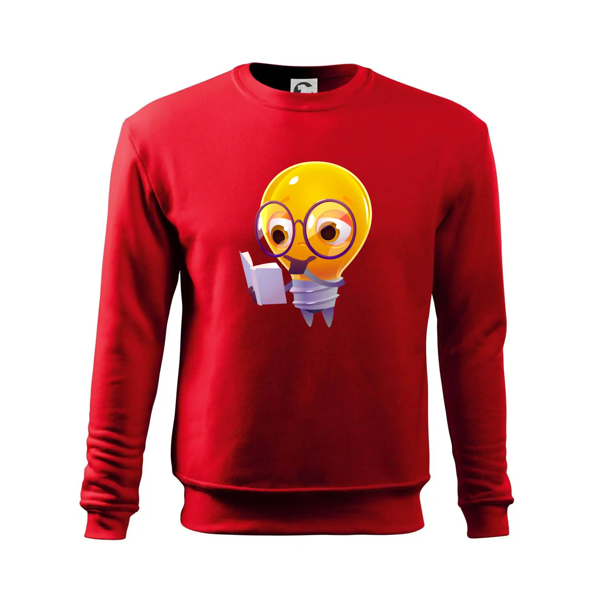 Žárovka přemýšlí nad knihou