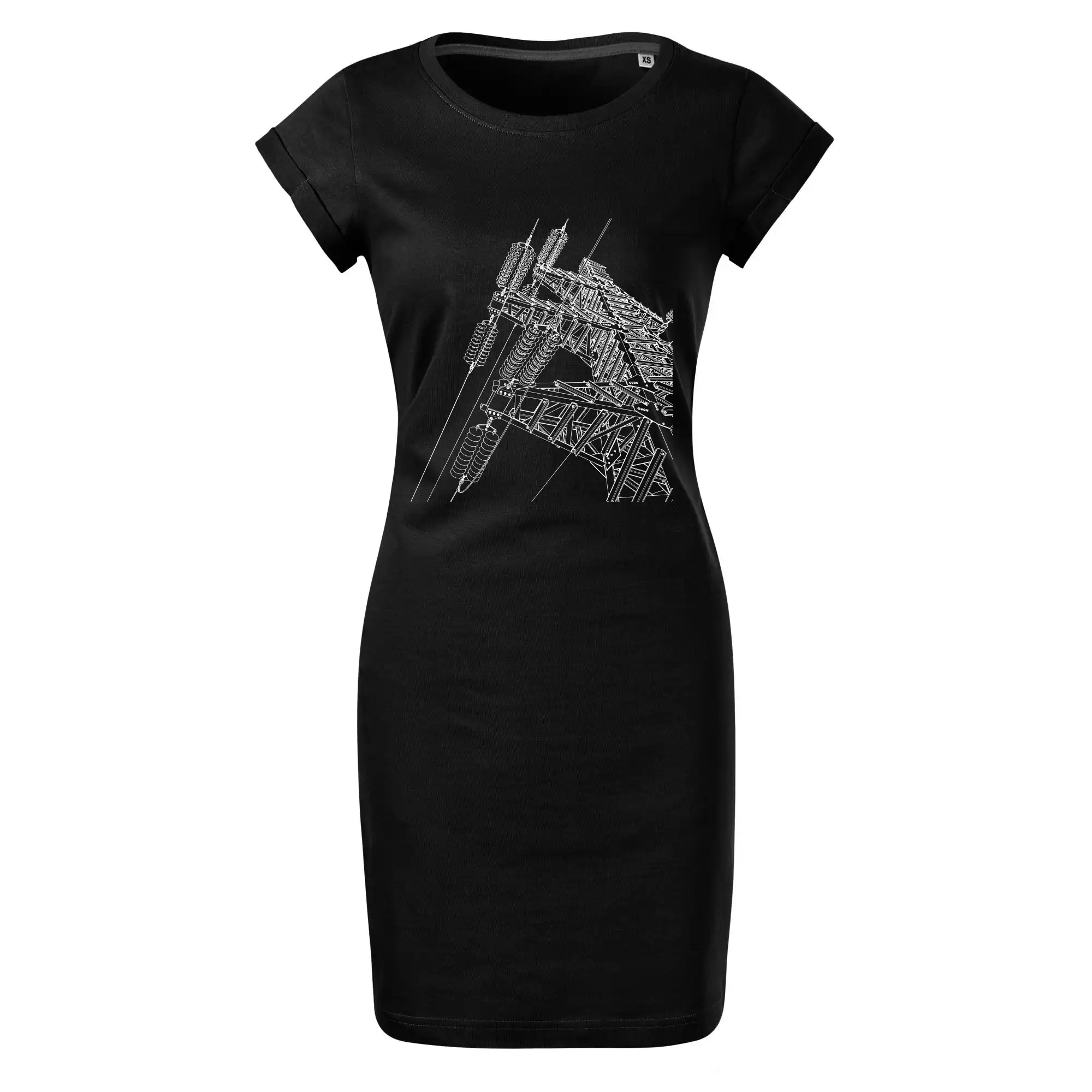 Nákres stožáru vysokého napětí