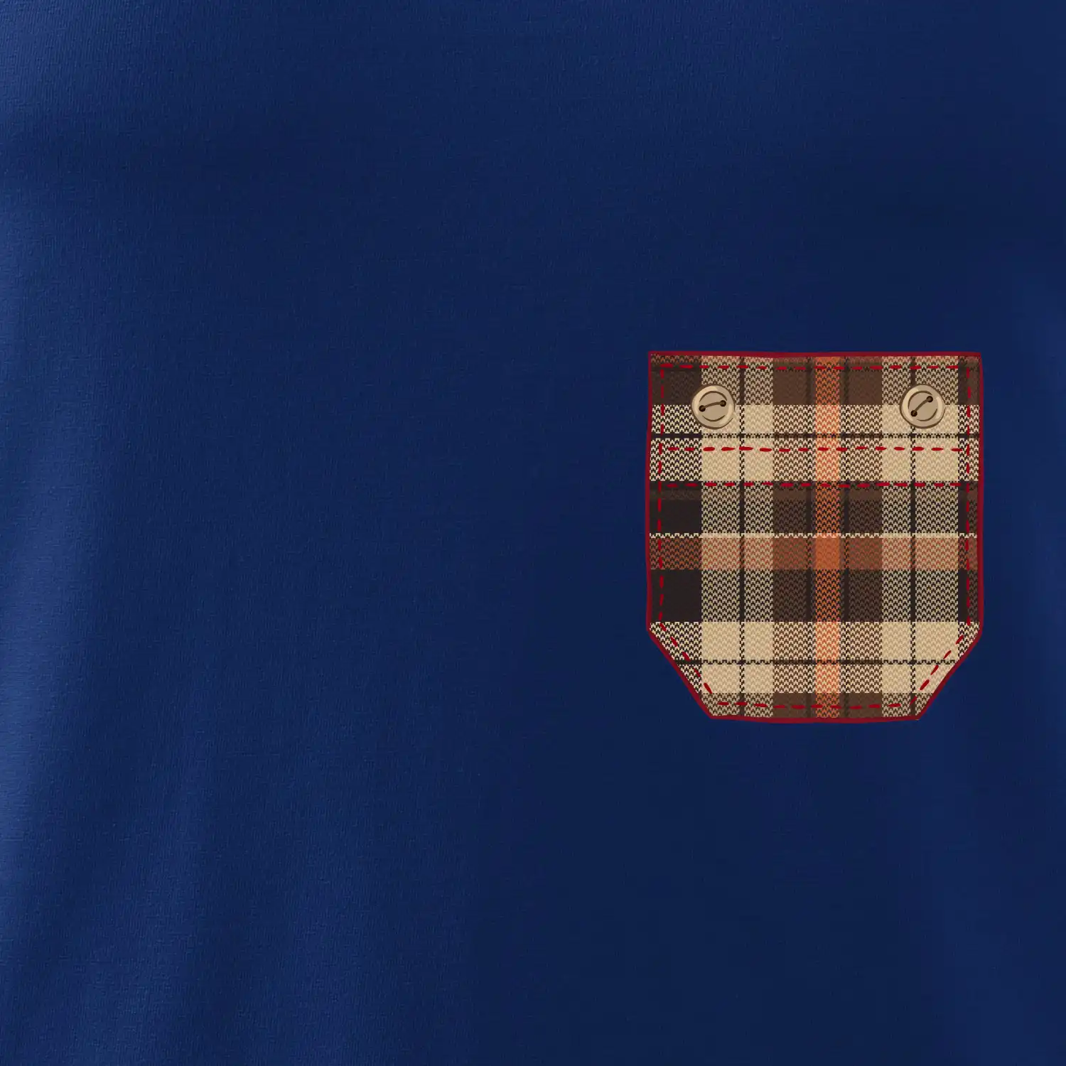 Flanelové triko hnědé