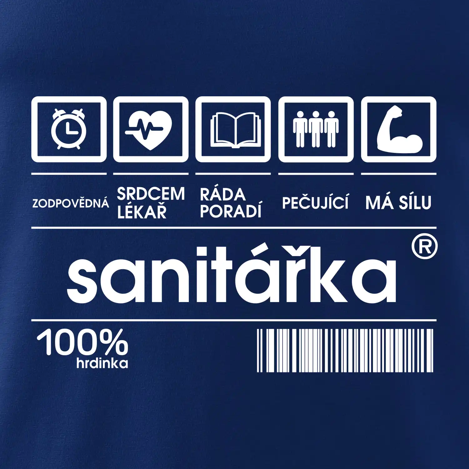 Čárový kód sanitářka