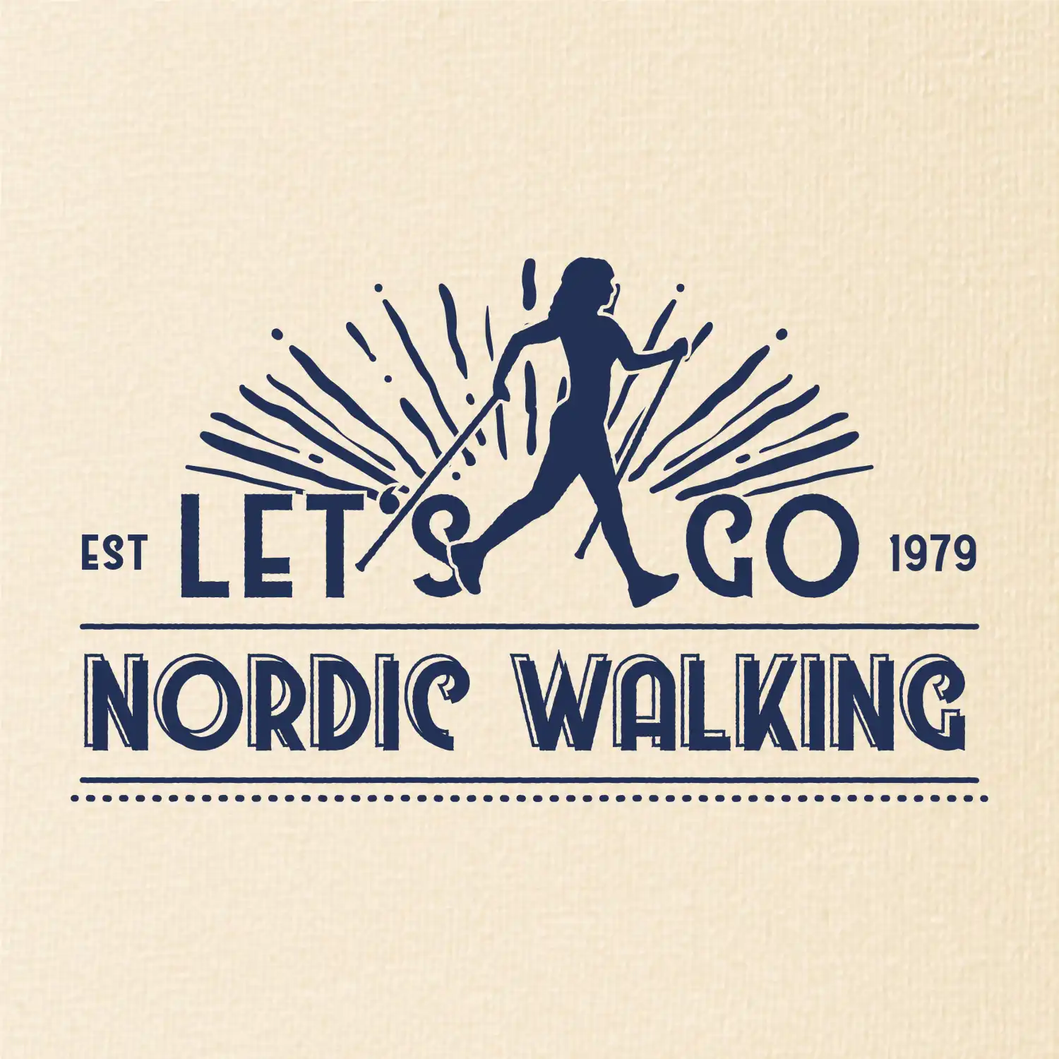 Let's go nordic walking - vintage
