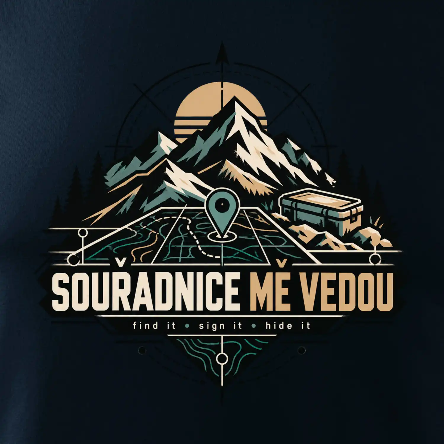 Souřadnice mě vedou horská mapa