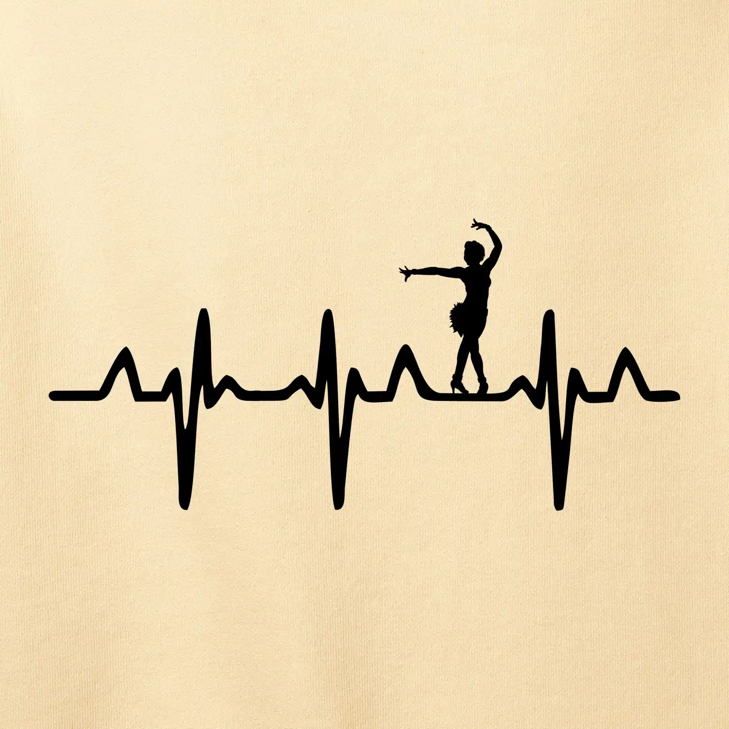 EKG tanečnice salsy