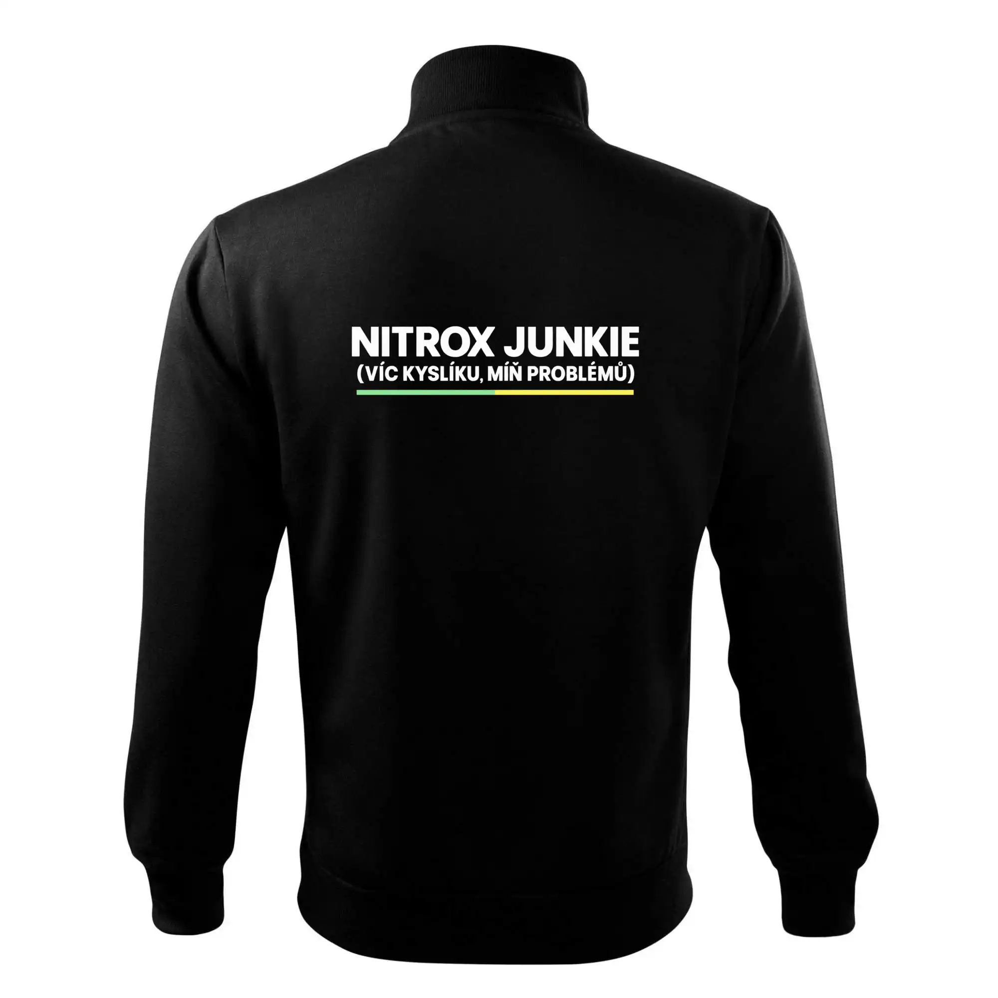 Nitrox junkie zelenožlutá linka pod nápisem