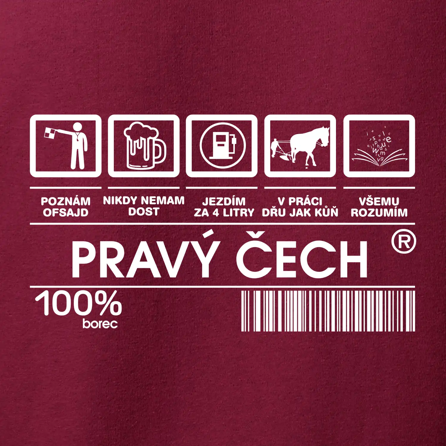 Čárový kód  - Pravý Čech