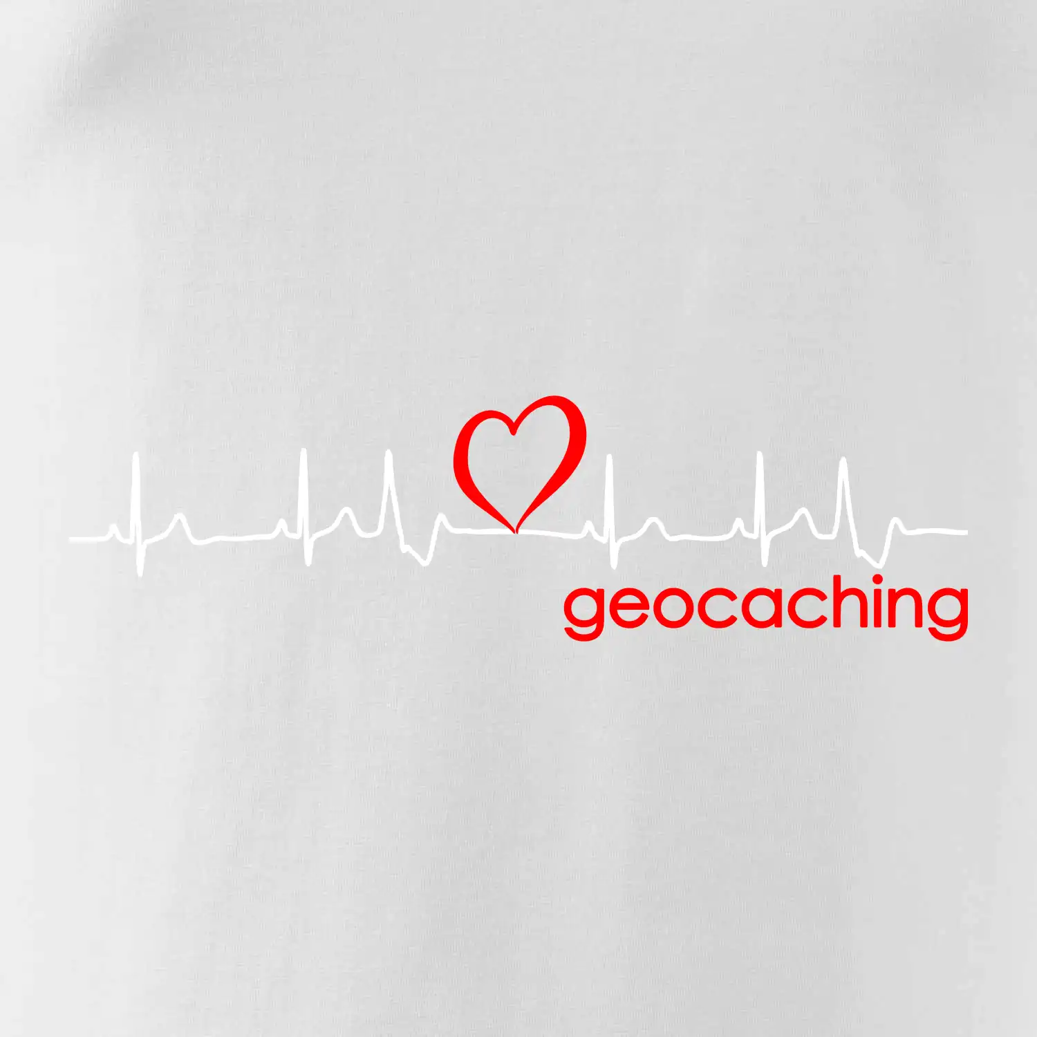 Moje srdce bije pro Geocaching -text