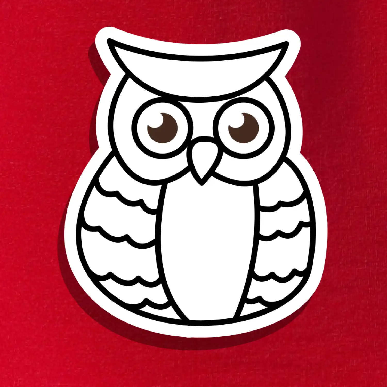 Sova kreslená na prsu