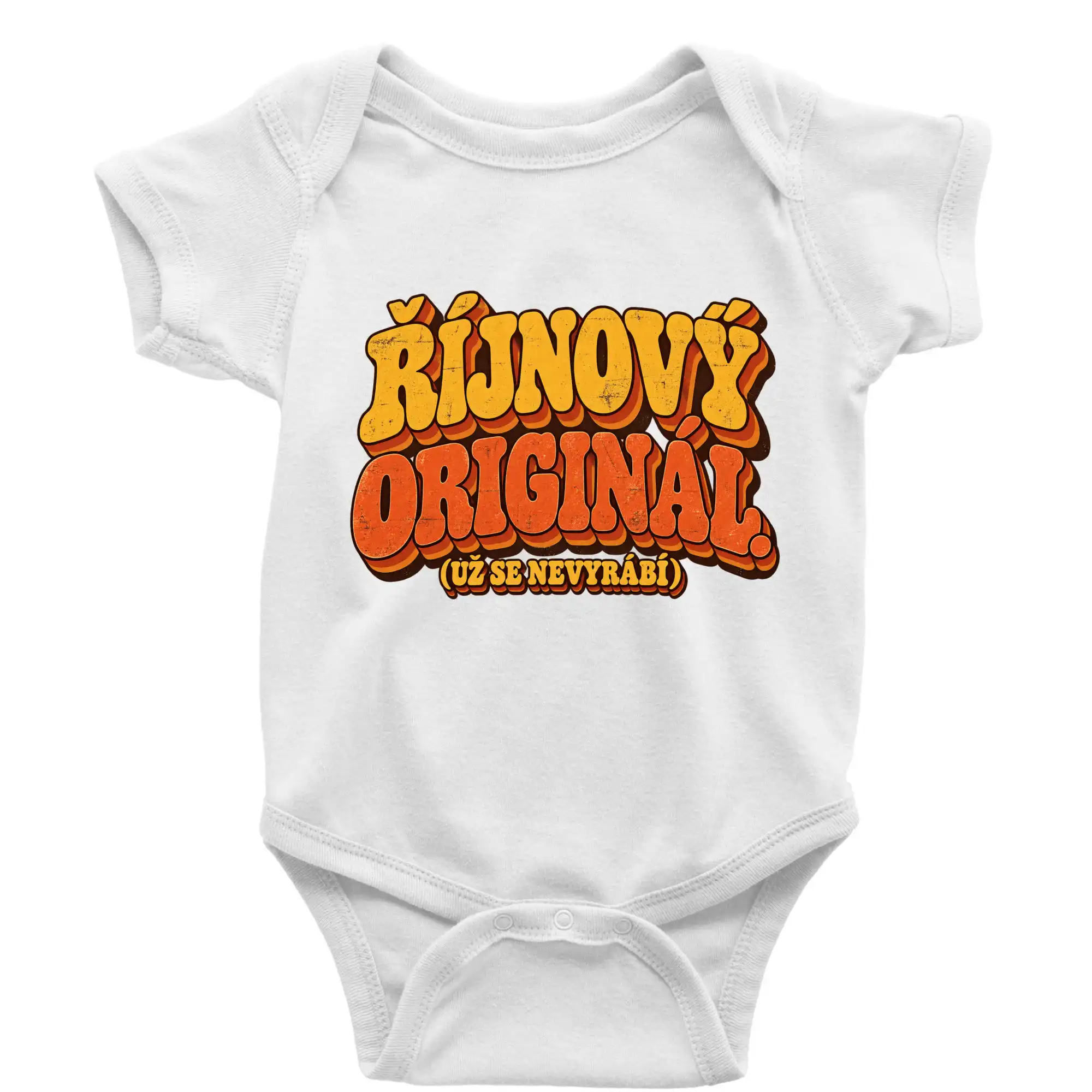 Říjnový originál už se nevyrábí retro nápis