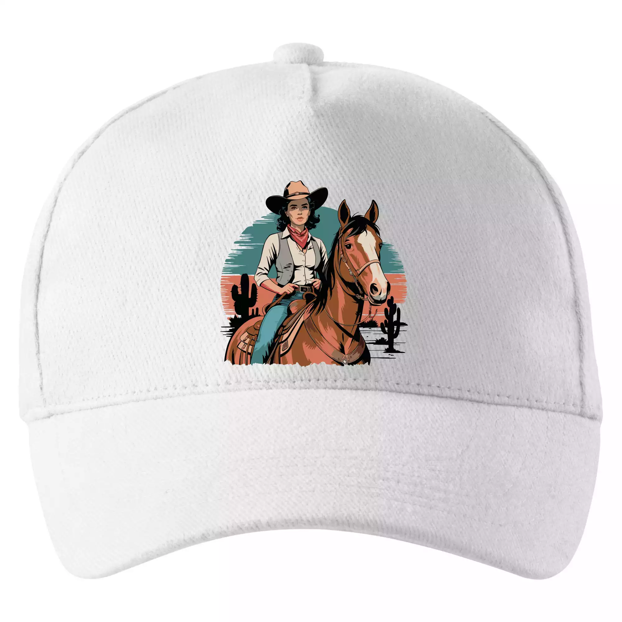 Cowgirl vintage na koni