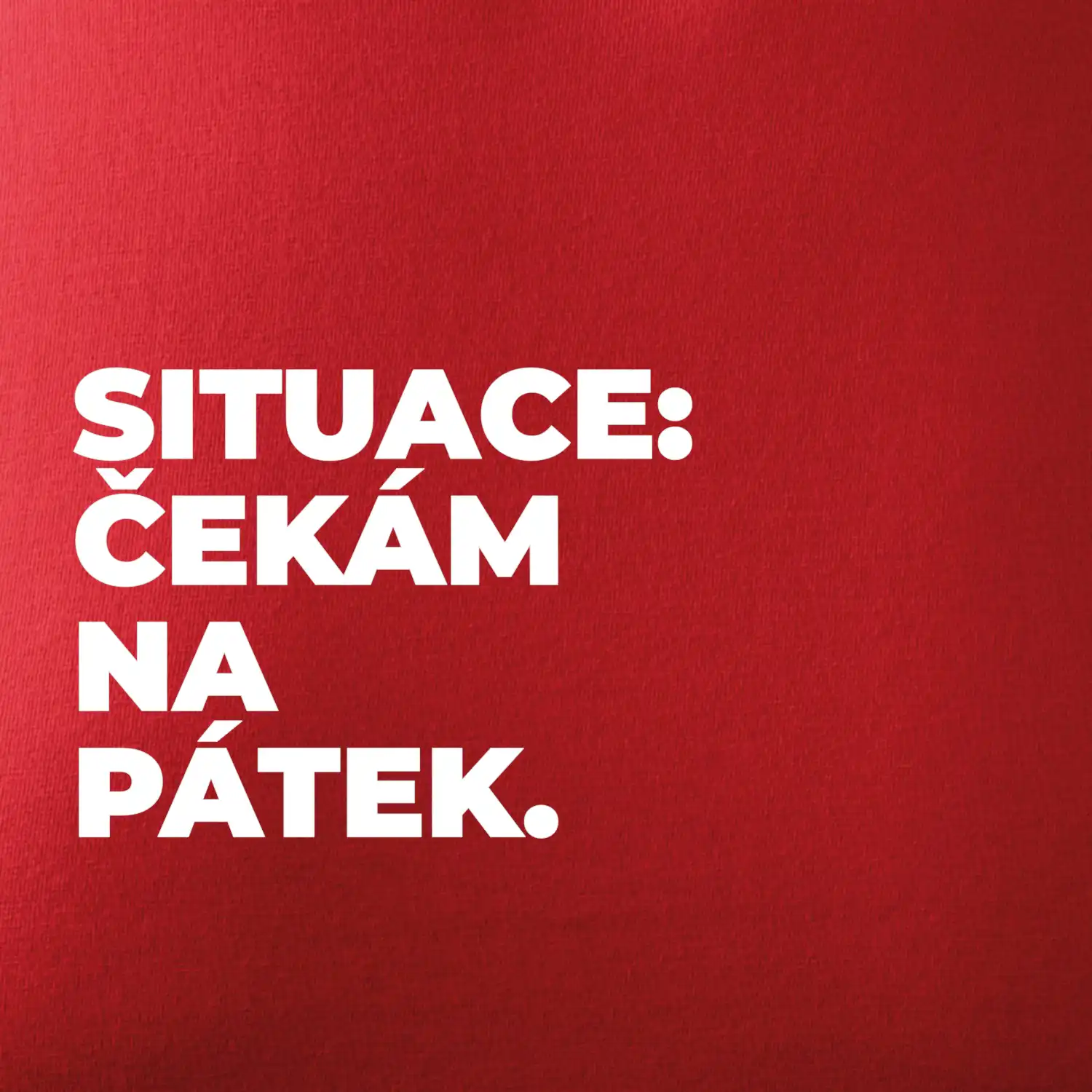 SITUACE:  ČEKÁM NA PÁTEK.