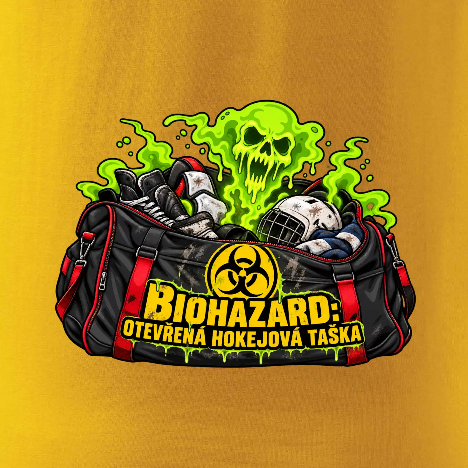 Biohazard otevřená hokejová taška