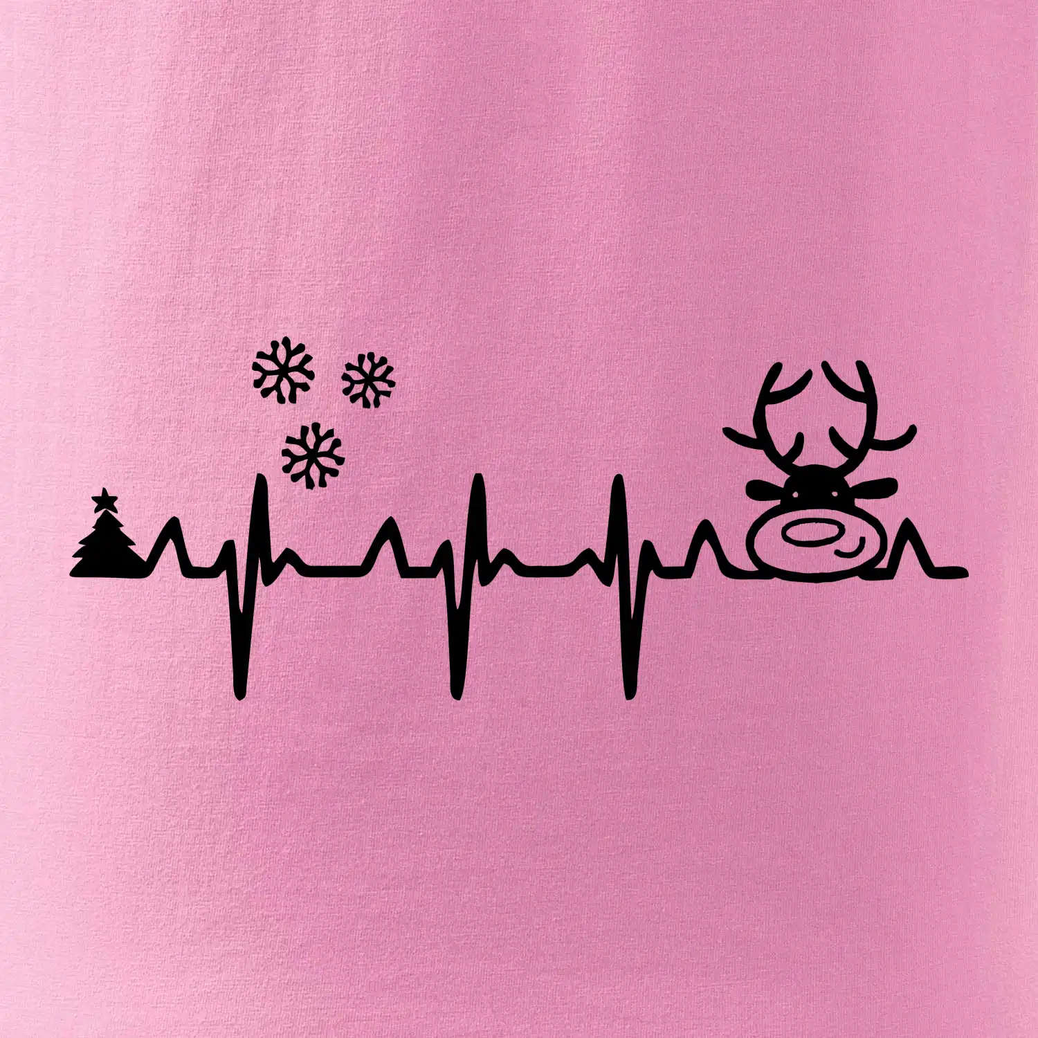 EKG Vánoce Vločky a sob