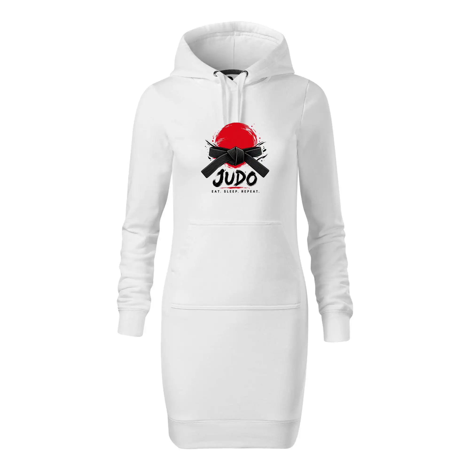 Judo černý pás a červené slunce eat sleep repeat