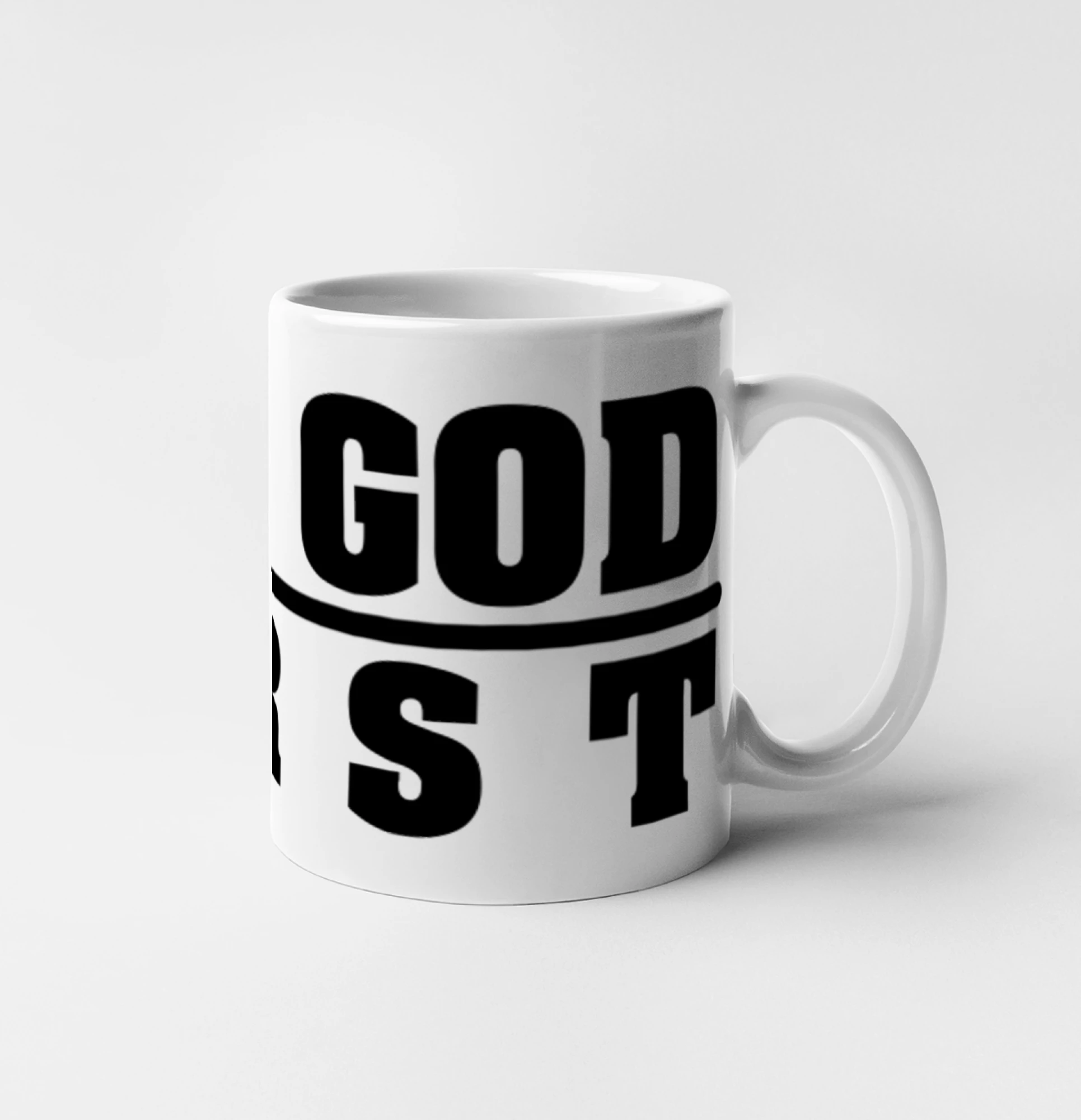 Put God first tlustý nápis