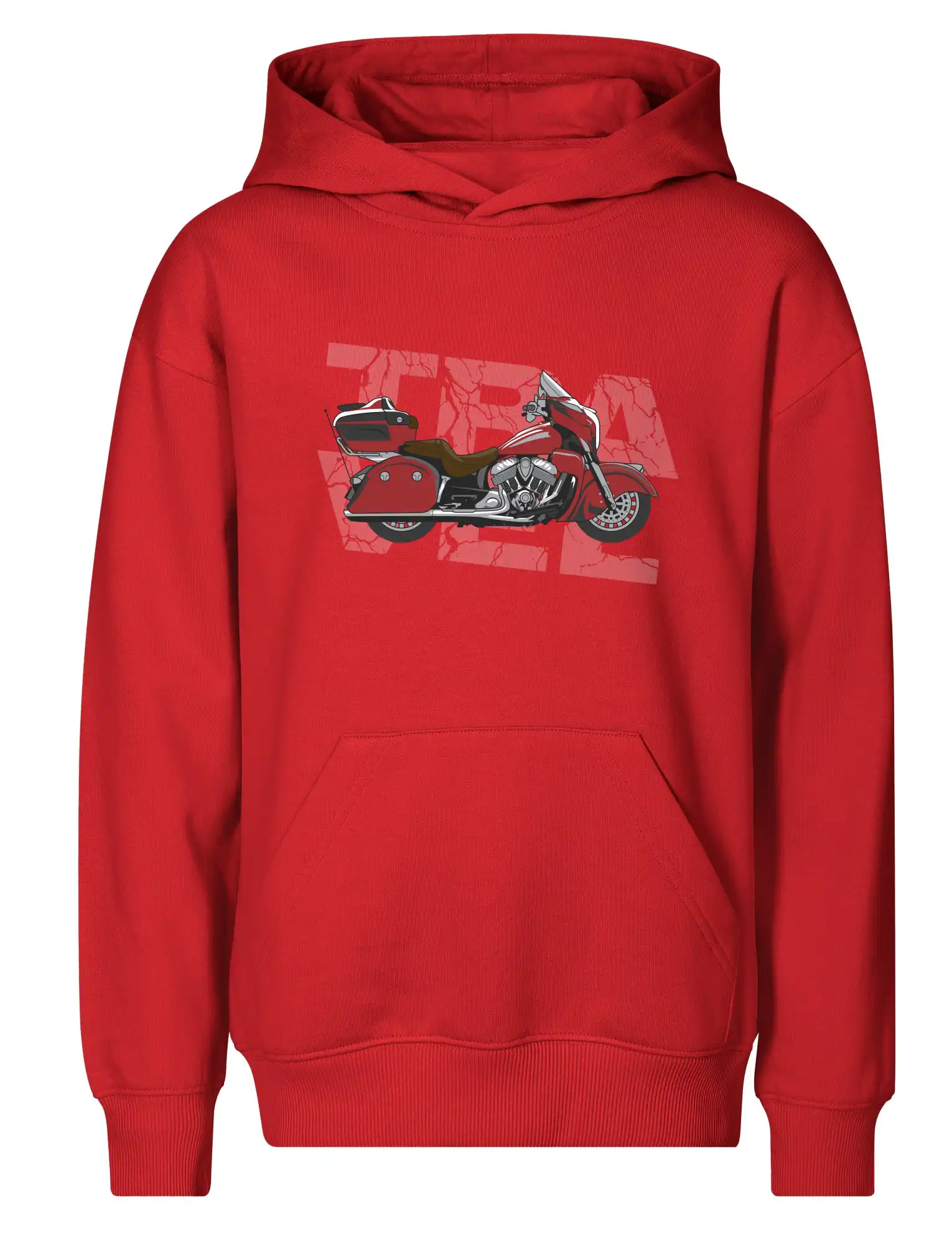Cestovní motorka Amerika červená