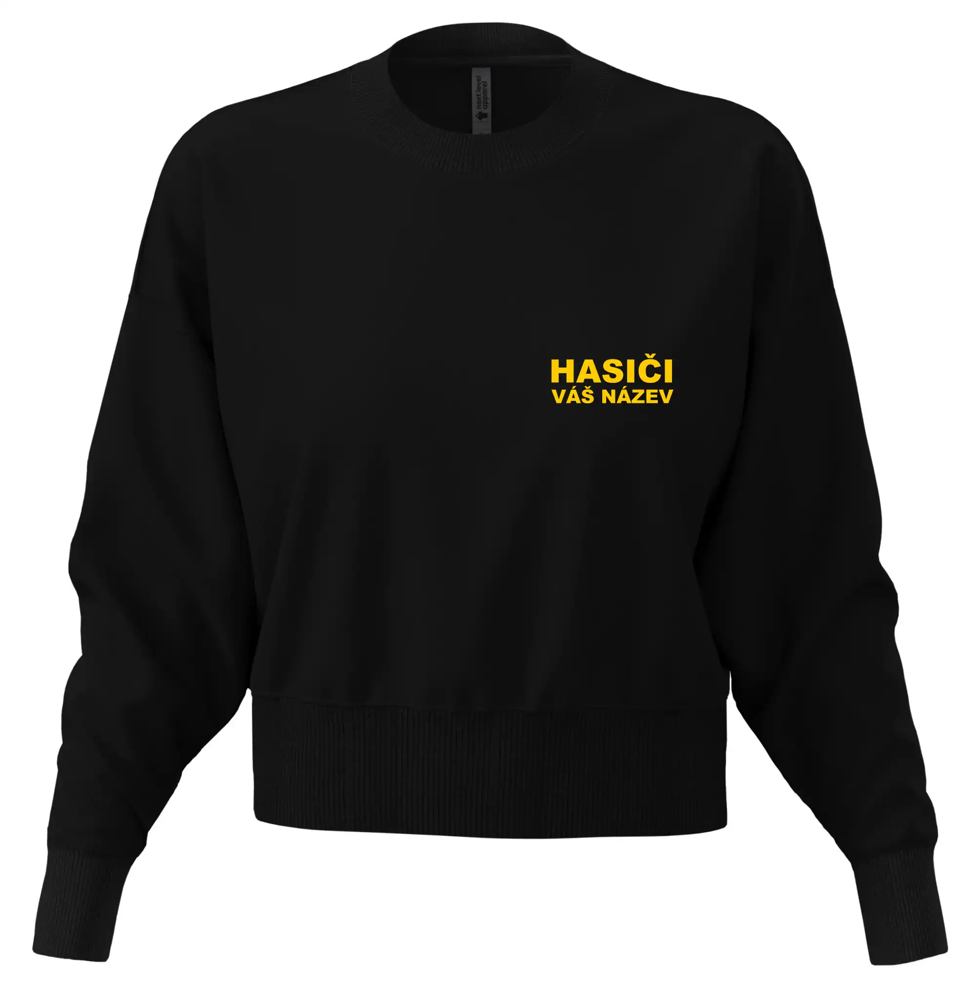 Hasiči - žlutý nápis - váš název sboru