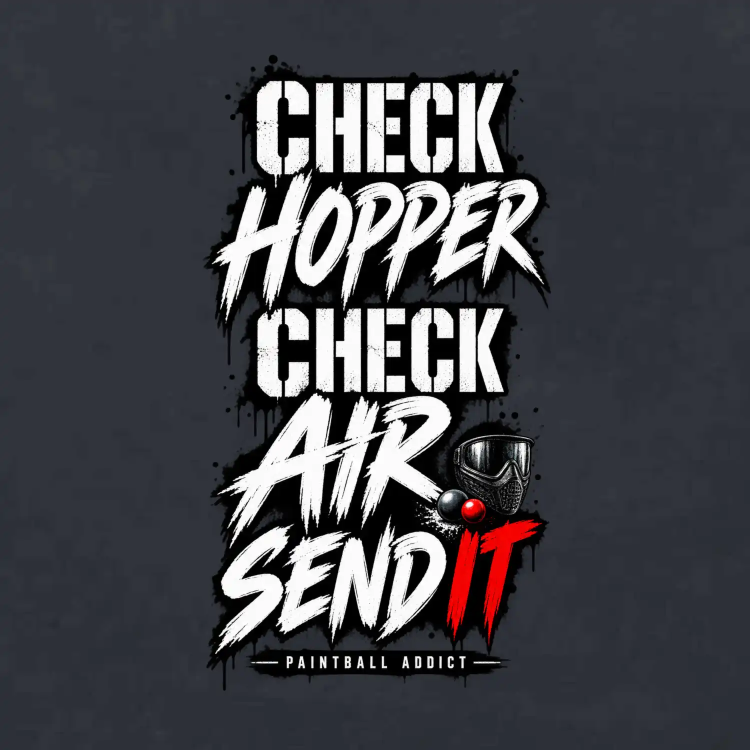 Kontrola zásobníku check hopper air paintball