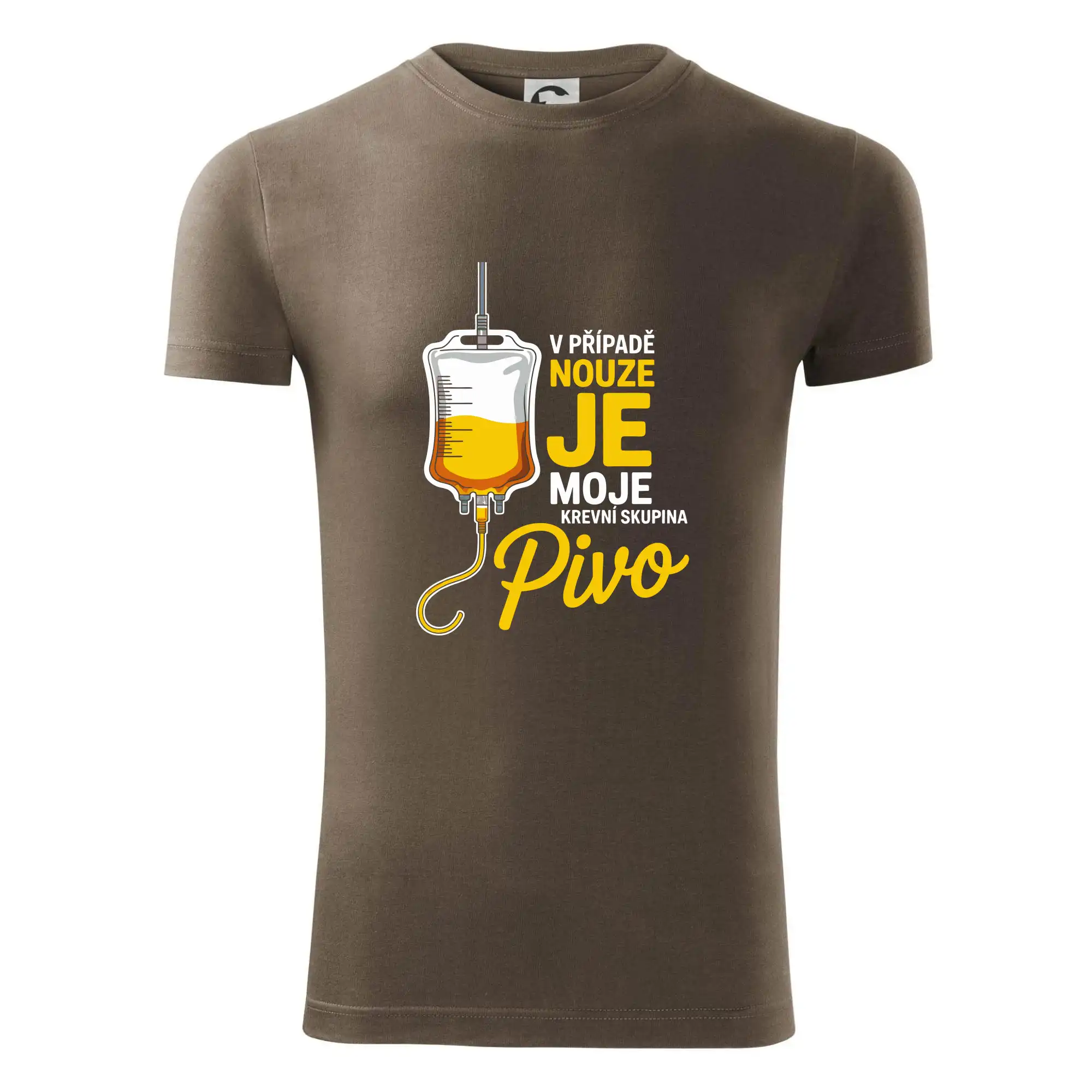 V případě nouze je moje krevní skupina pivo