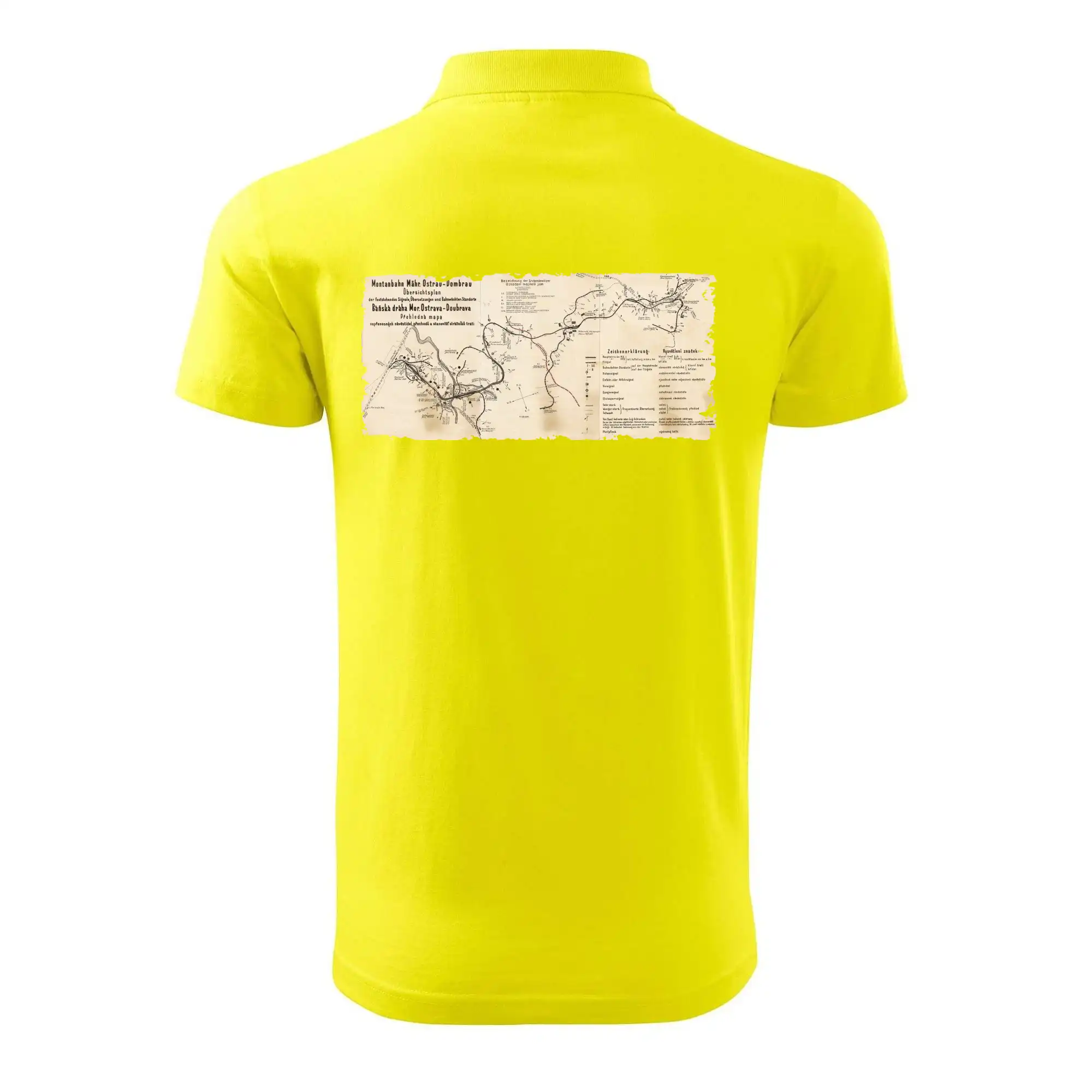 Mapa Báňské dráhy z Moravské Ostravy do Doubravy